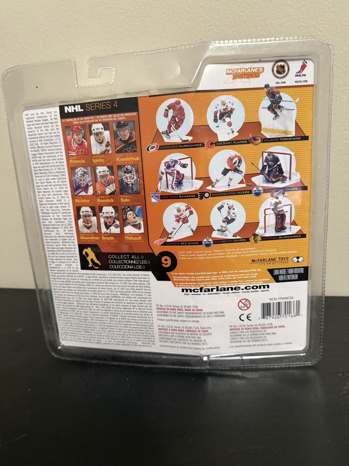 NHL Ron Francis Carolina Hurricanes NHL McFarlane Series 4 2002 Size ONE SIZE - 4 Thumbnail