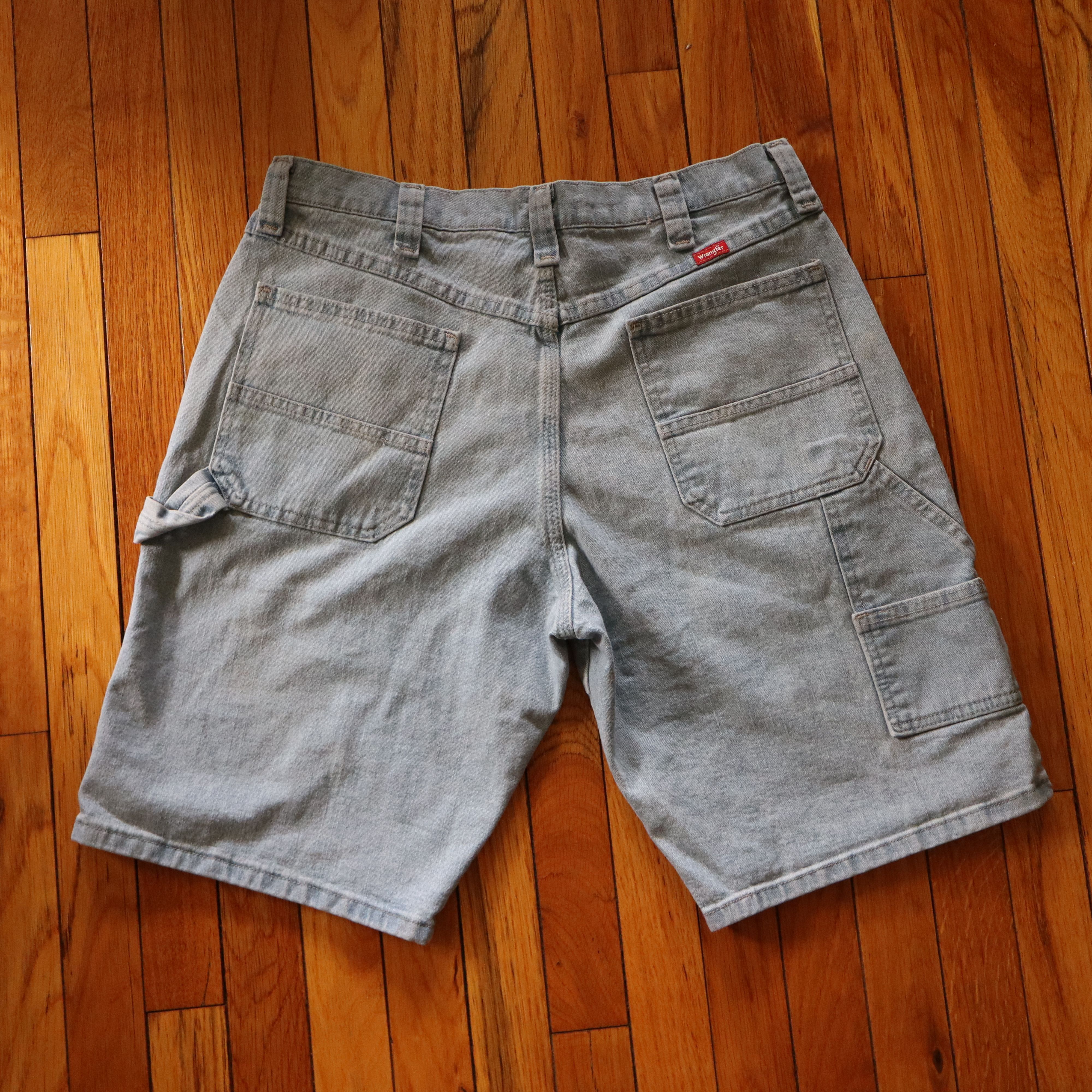 Carhartt × Dickies × Wrangler 90s Wide Leg Baggy Skater Carpenter Denim Shorts Jorts 34 Size US 34 / EU 50 - 1 Thumbnail