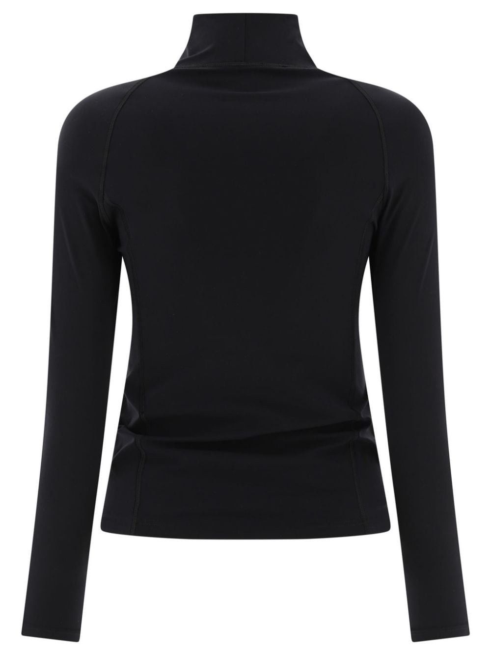 Balenciaga o1s1wg110126 Activewear Turtleneck Sweater in Black Size S / US 4 / IT 40 - 2 Thumbnail