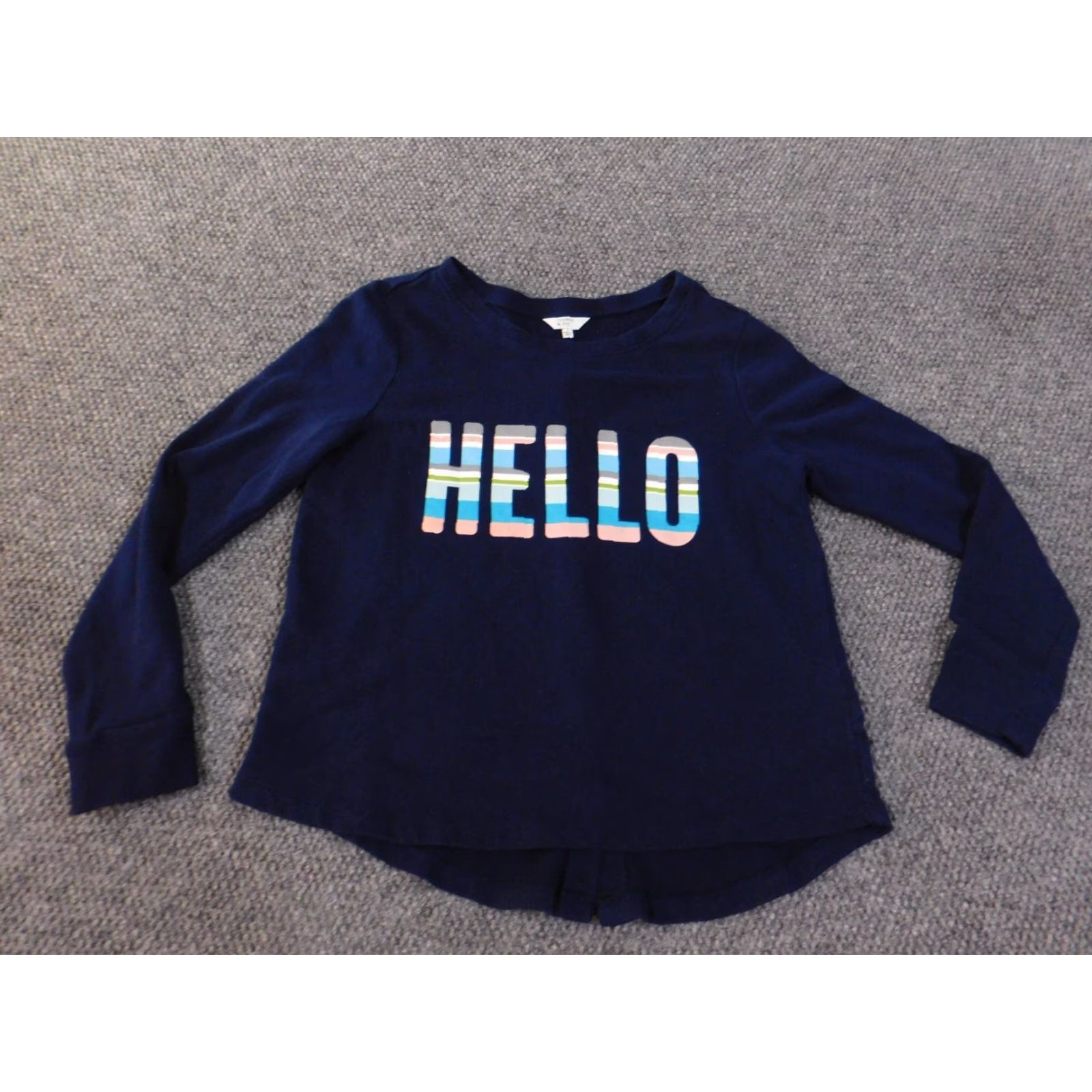 Vintage Crown & Ivy Sweater Small Blue Womens Pullover Crew Neck Dolman Sleeve Knit Cotton Logo Button Size S / US 4 / IT 40 - 2 Thumbnail