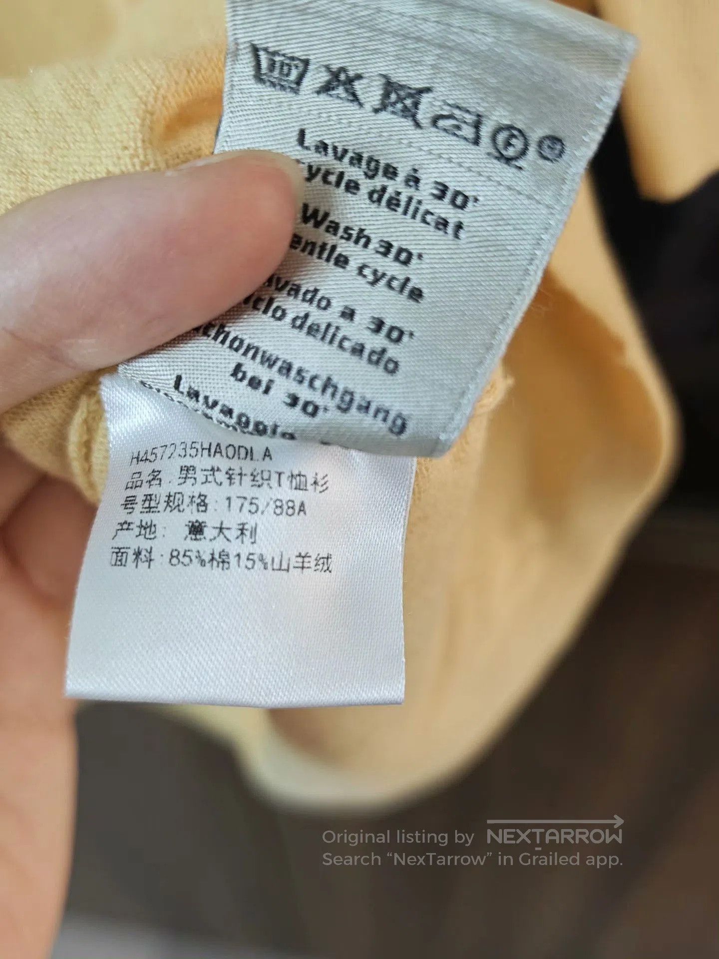 Hermes Hermes Classic Logo Cashmere Knit Short-Sleeve. Size US L / EU 52-54 / 3 - 5 Thumbnail