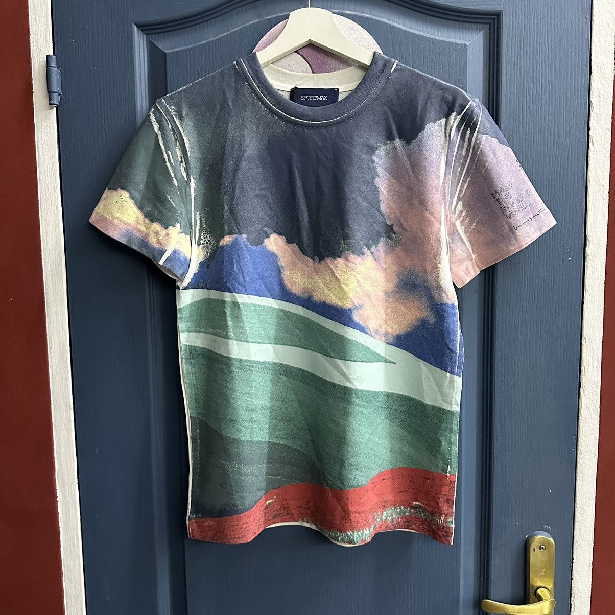 Designer × Sportmax Sportmax SS21 x Franco Fontana painted T-shirt rare designer Size M / US 6-8 / IT 42-44 - 1 Thumbnail