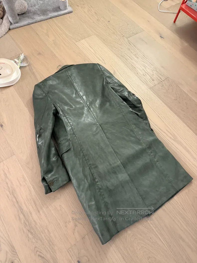 Carol Christian Poell Carol Christian Poell Titanium alloy long leather blazer Size US S / EU 44-46 / 1 - 4 Thumbnail
