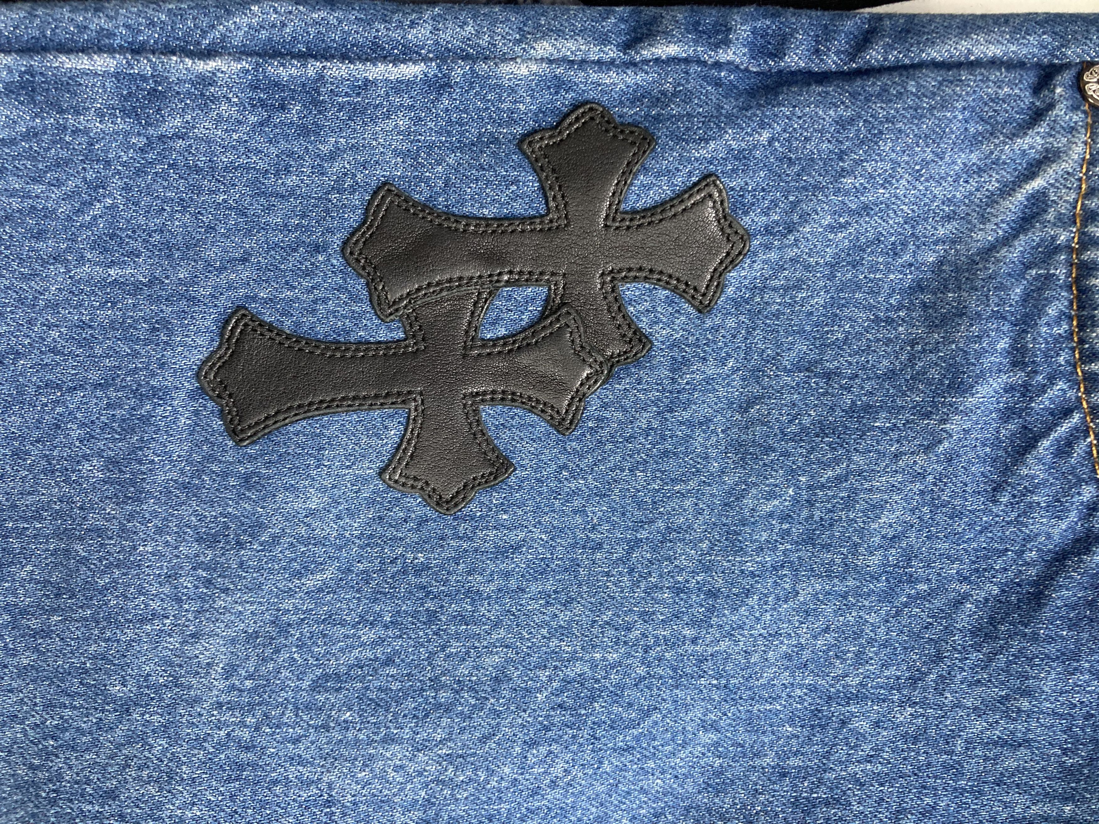 Chrome Hearts Chrome Hearts Levi's 517 Black Cross Patch Denim Jeans Size 24" / US 00 / IT 34 - 9 Thumbnail