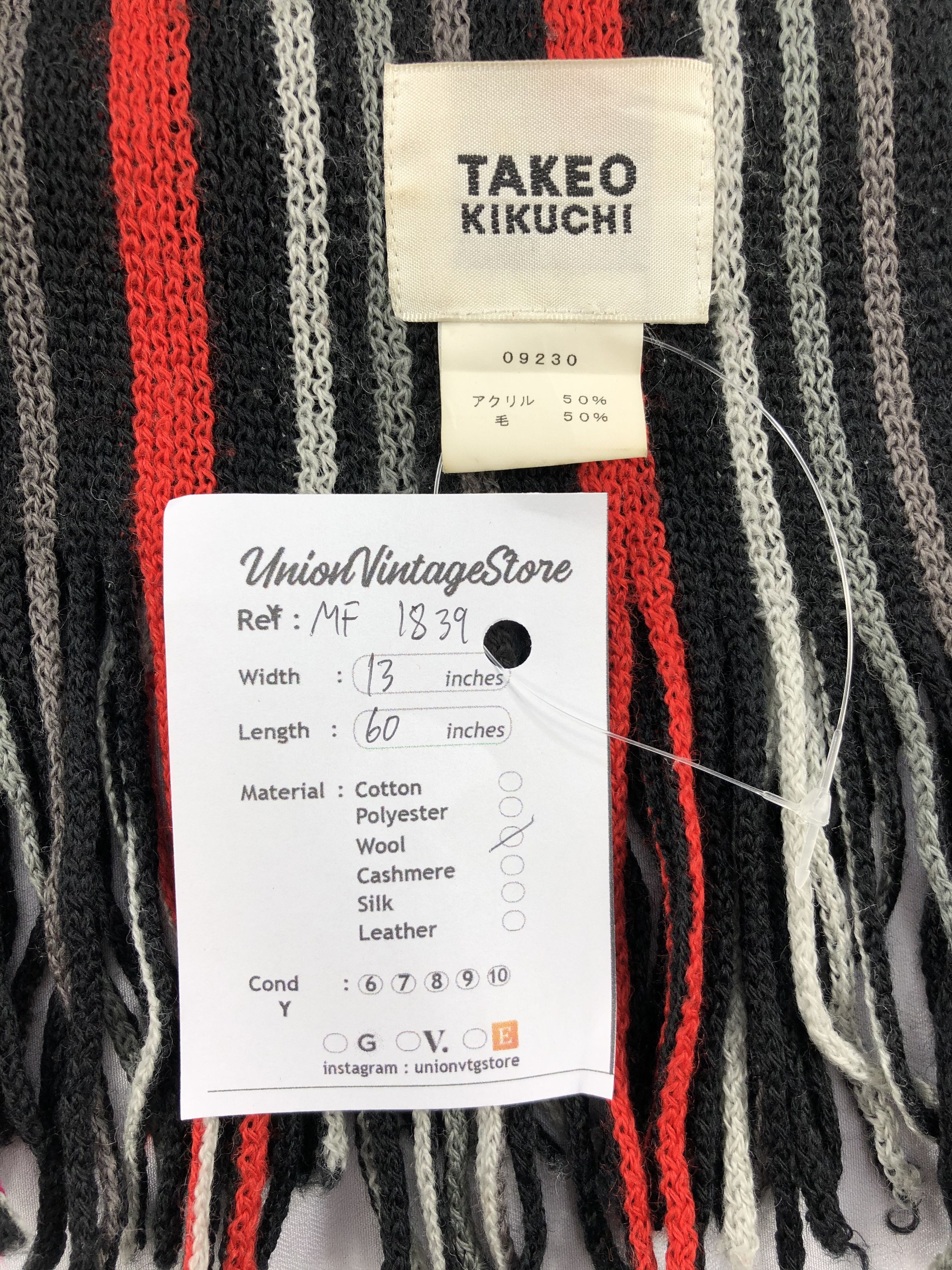Takeo Kikuchi Vintage Takeo Kikuchi Scarf/Muffler/Neckwear MF1839 Size ONE SIZE - 5 Thumbnail