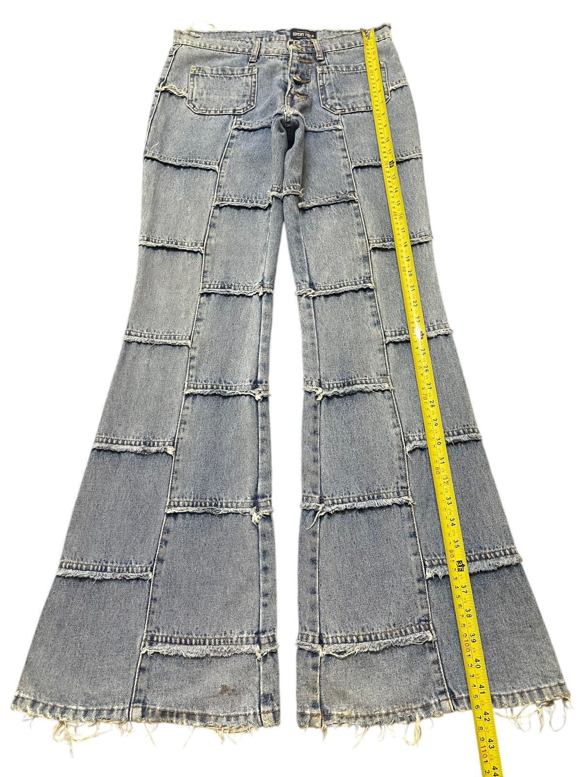 Hysteric Glamour Vintage Japanese Hagi Patchwork Hysteric Style Flared Jeans Size US 30 / EU 46 - 12 Thumbnail