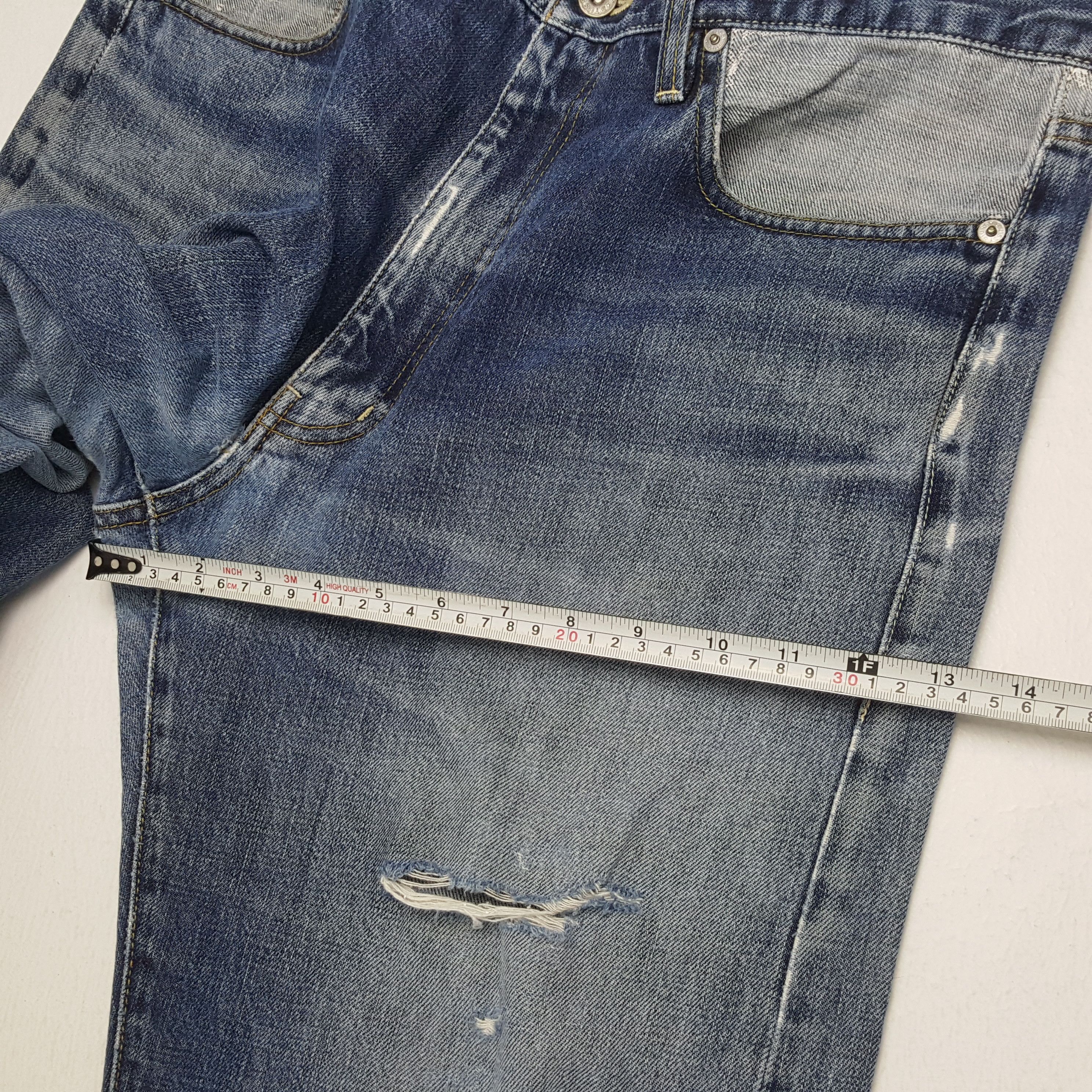 Stussy × Vintage STUSSY Streetwear Skateboard Style Distressed Jeans Size US 35 - 9 Thumbnail