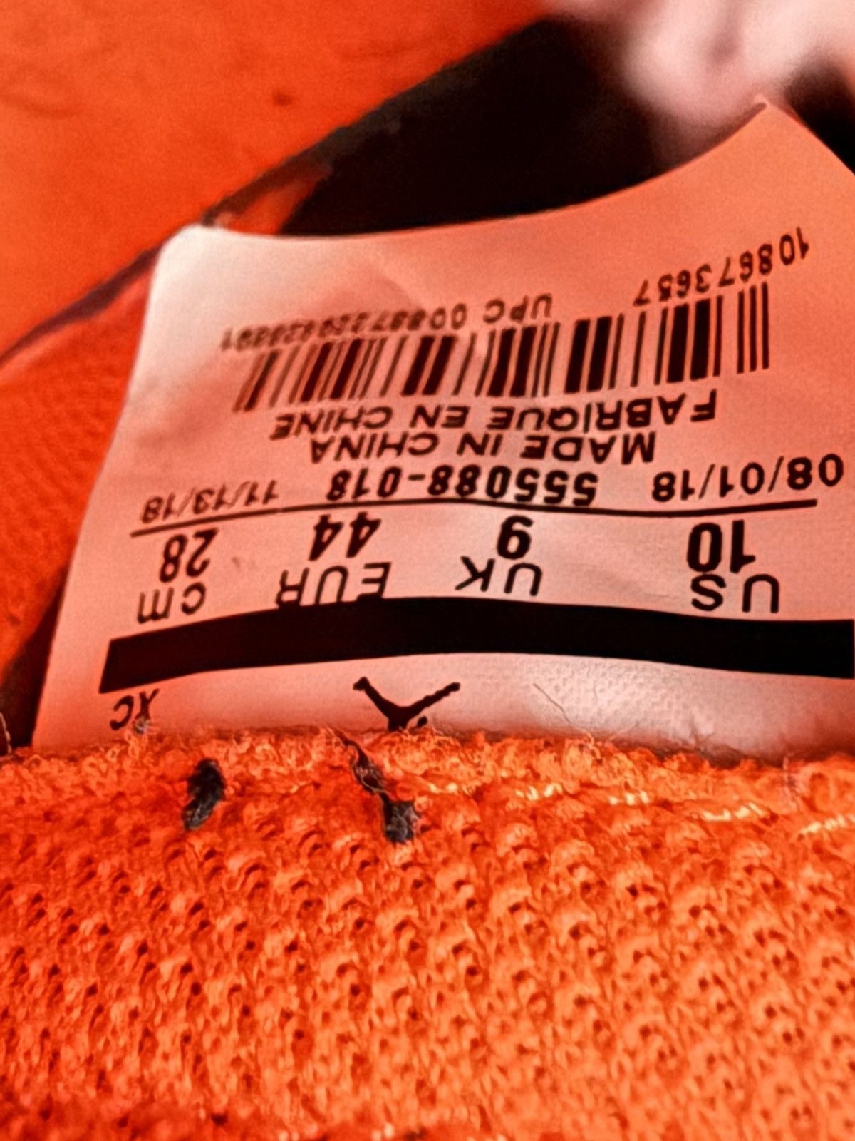 Jordan Brand × Nike Jordan 1 Retro High - Neutral Grey Hyper Crimson Size US 10 / EU 43 - 6 Thumbnail