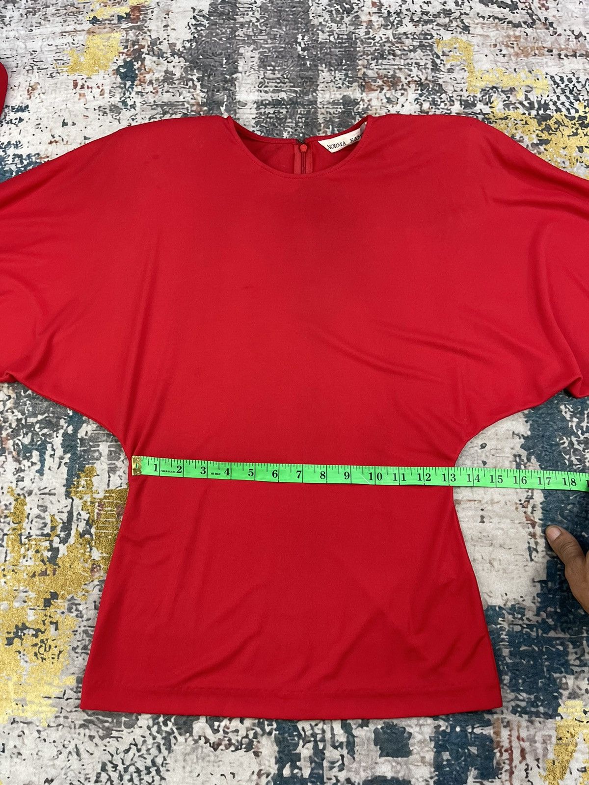 Norma Kamali Vtg Norma Kamali Shoulder Pad Over L/Sleeve Shirt Size XS / US 0-2 / IT 36-38 - 6 Thumbnail