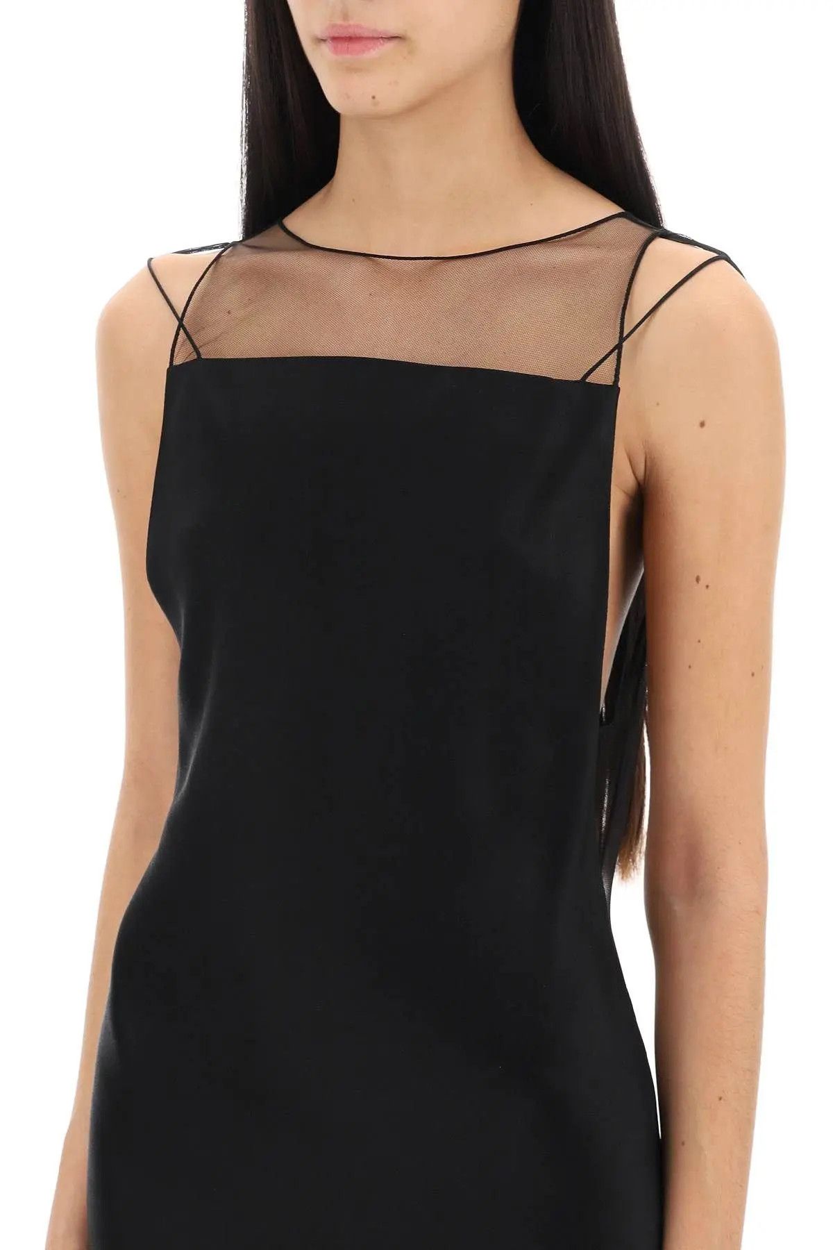 Maison Margiela o1s22i1n1223 Maxi Mermaid Dress in Black Size S / US 4 / IT 40 - 4 Thumbnail