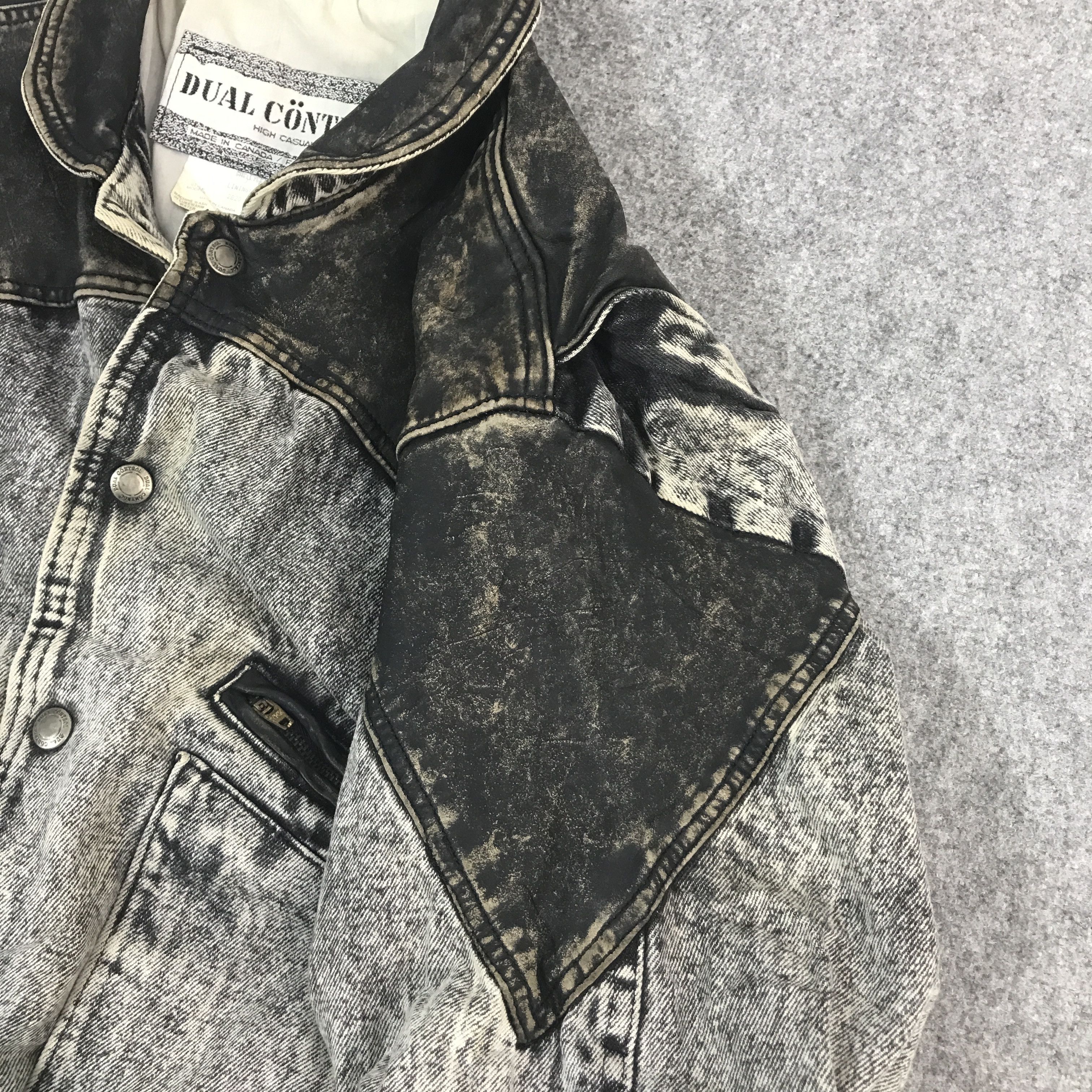 Vintage Dual Control Denim Leather Design jacket Size US M / EU 48-50 / 2 - 12 Thumbnail
