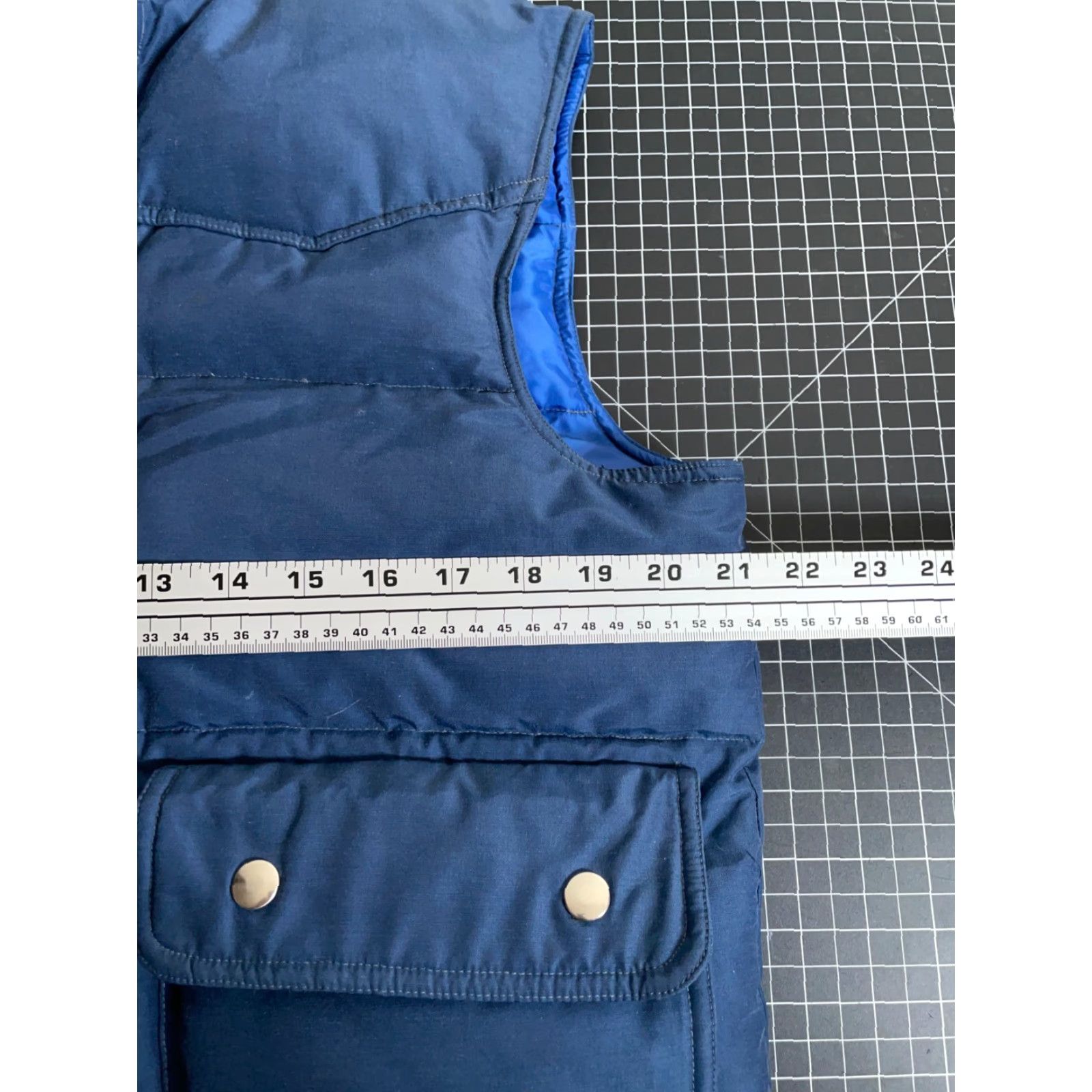 Vintage VINTAGE Friendship Down Puffer Vest Adult Medium Blue Snap Casual 80s Mens Size US M / EU 48-50 / 2 - 5 Thumbnail