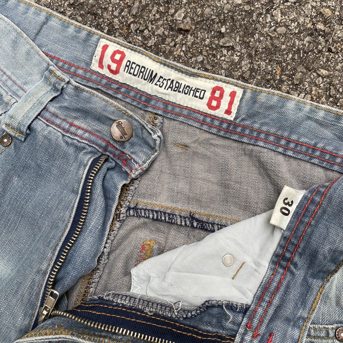 Southpole Baggy Jeans Skater Y2k Vintage Denim Redrum Clothing Company Size US 30 / EU 46 - 4 Thumbnail