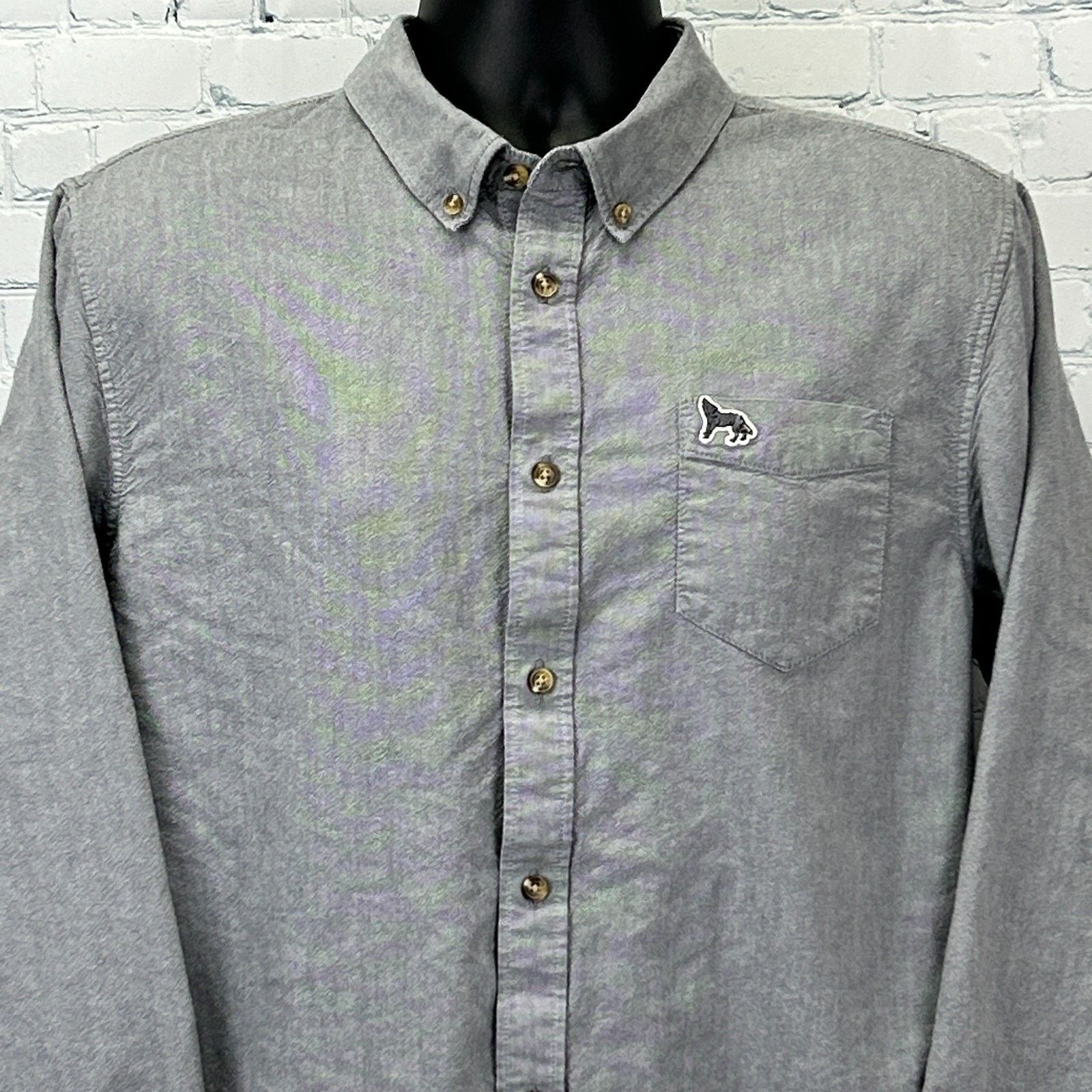 Vans Vans x Chima Ferguson Button Front Shirt Gray Wolf L Large Size US L / EU 52-54 / 3 - 1 Thumbnail