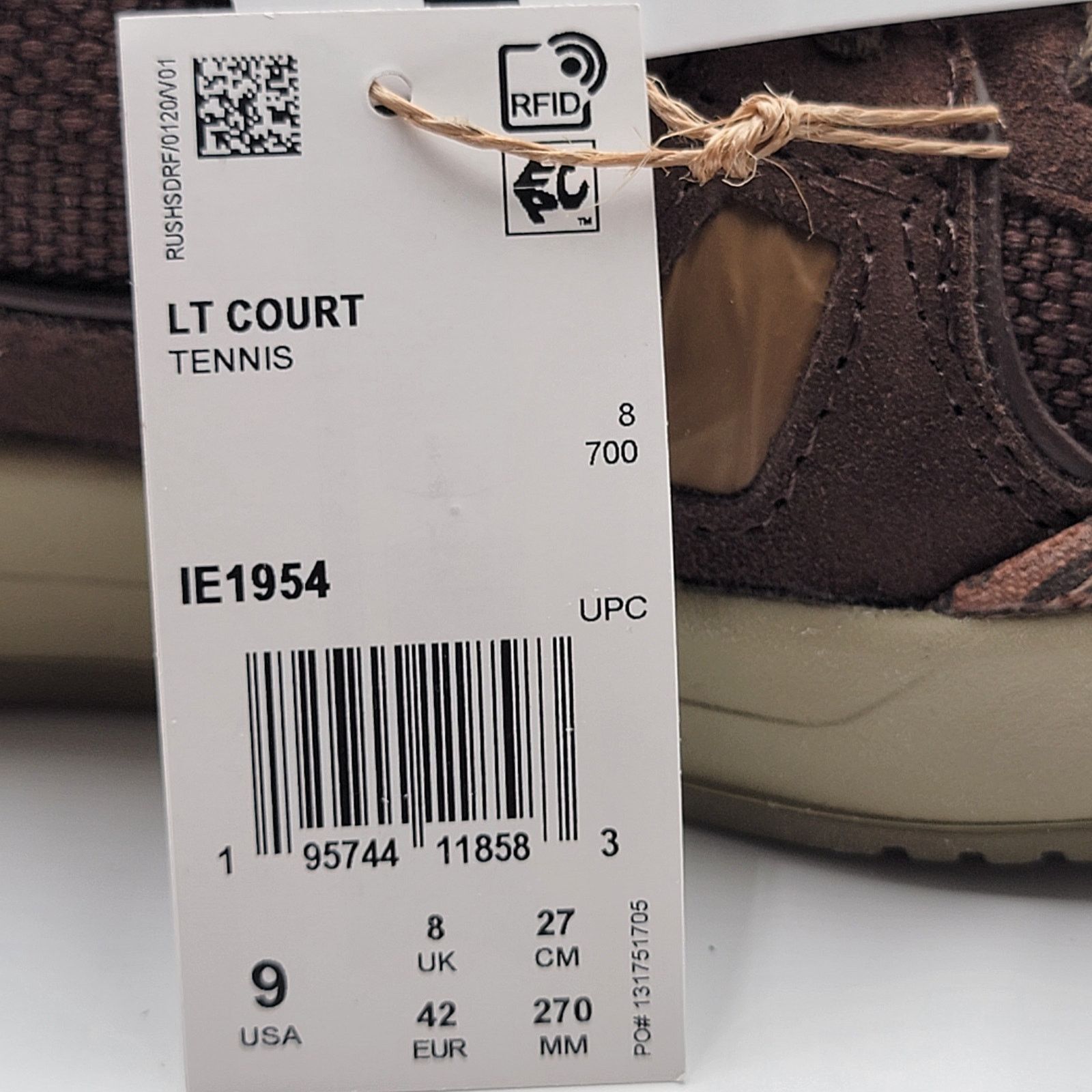 Reebok Reebok Mens LT Court 'Recreational Activities' Sz 9 Brown Size US 9 / EU 42 - 8 Thumbnail