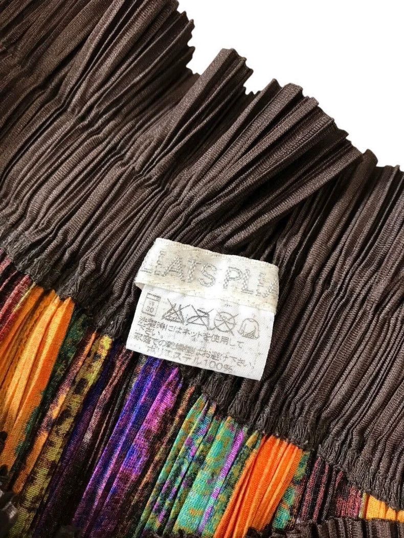 Issey Miyake issey miyake size:5 Striped colorful skirt 2506-Nextarrow Size 42" / US 20 - 4 Thumbnail
