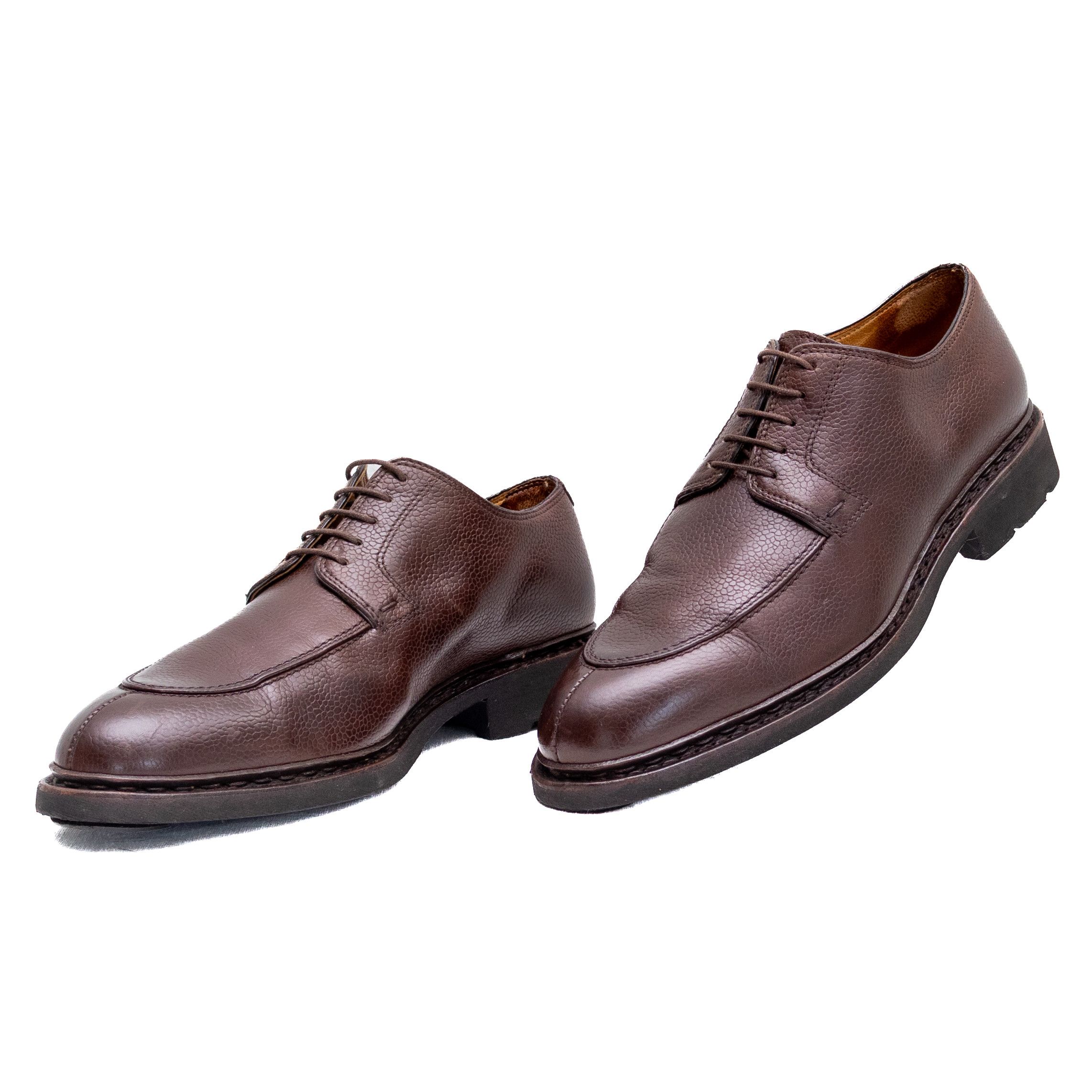 Paraboot Paraboot Rousseau Split Toe Lace Up Brown Grain Leather Size US 8.5 / EU 41-42 - 1 Thumbnail
