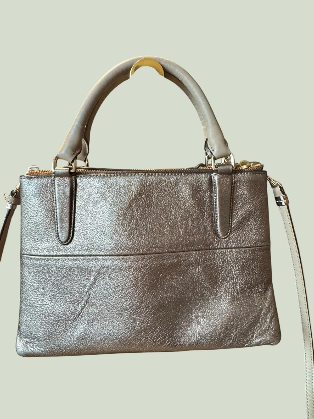Coach Coach Metallic Leather Crossbody Bag 2014 Size ONE SIZE - 4 Thumbnail
