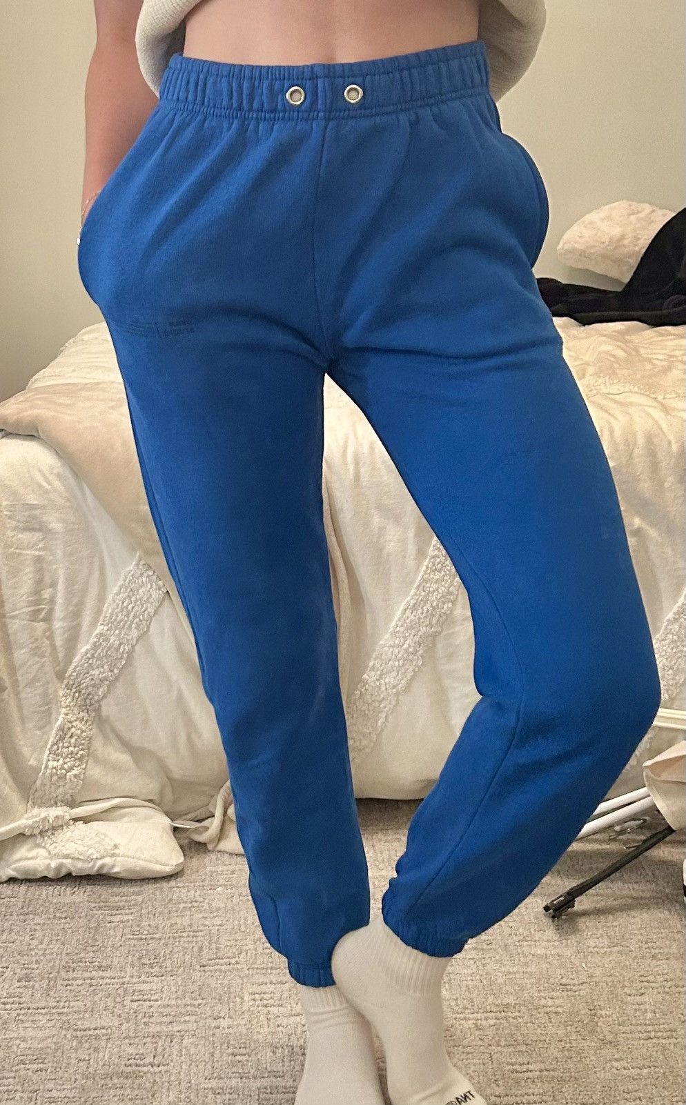 Boohoo Boohoo blue comfy sweatpants with pockets Size 26" / US 2 / IT 38 - 1 Thumbnail