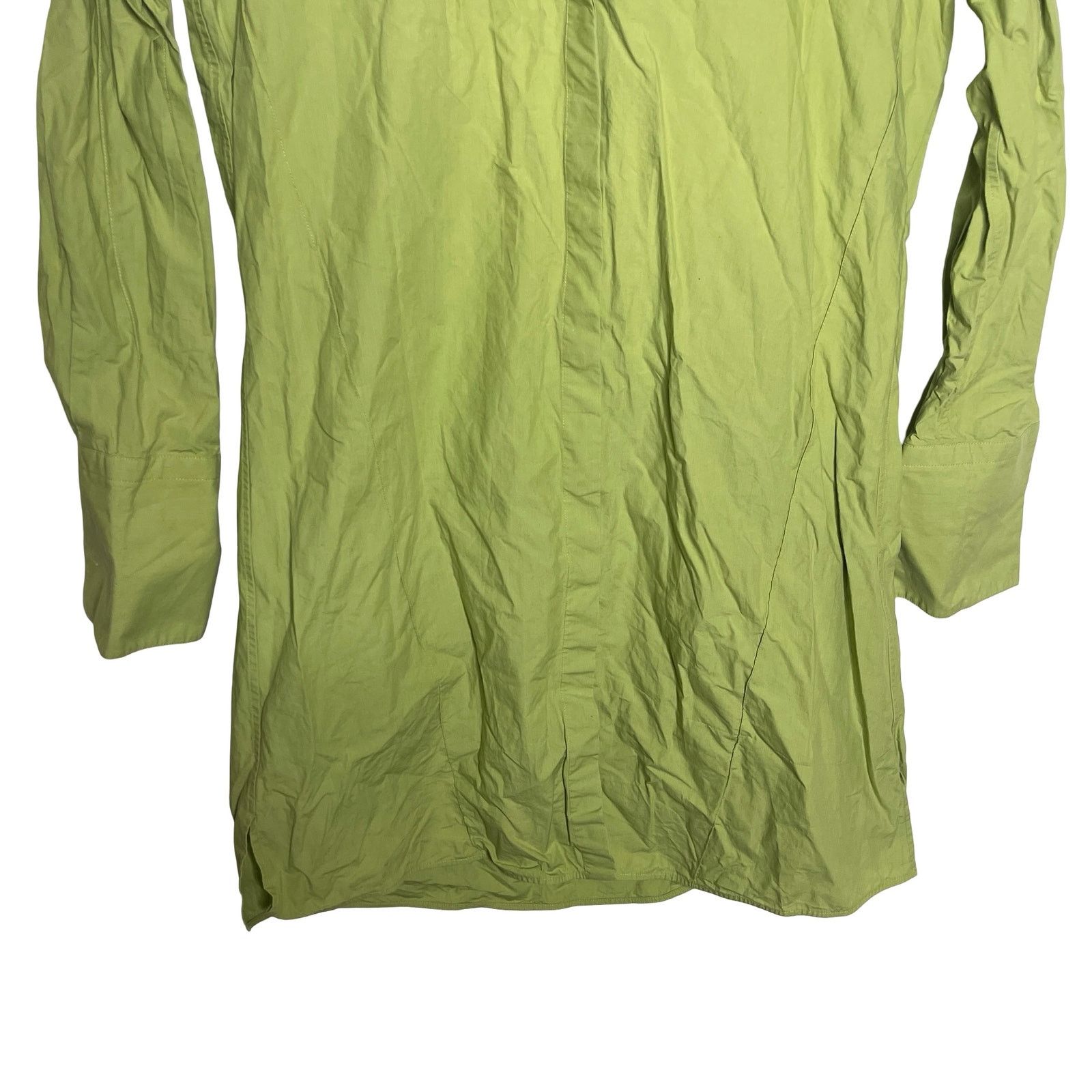 Loewe Loewe Cotton shirt dress in Lime Green sz FR 38 US 4-6 Size S / US 4 / IT 40 - 4 Thumbnail