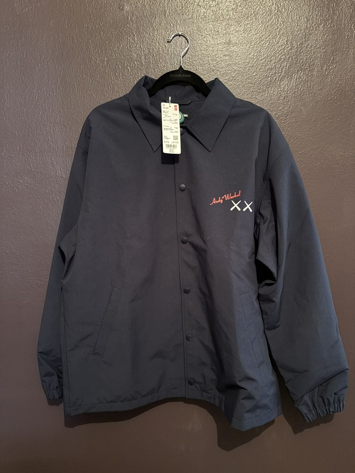 Andy Warhol × Kaws × Uniqlo KAWS x Uniqlo x Warhol Coach Jacket Navy Size US XL / EU 56 / 4 - 1 Thumbnail
