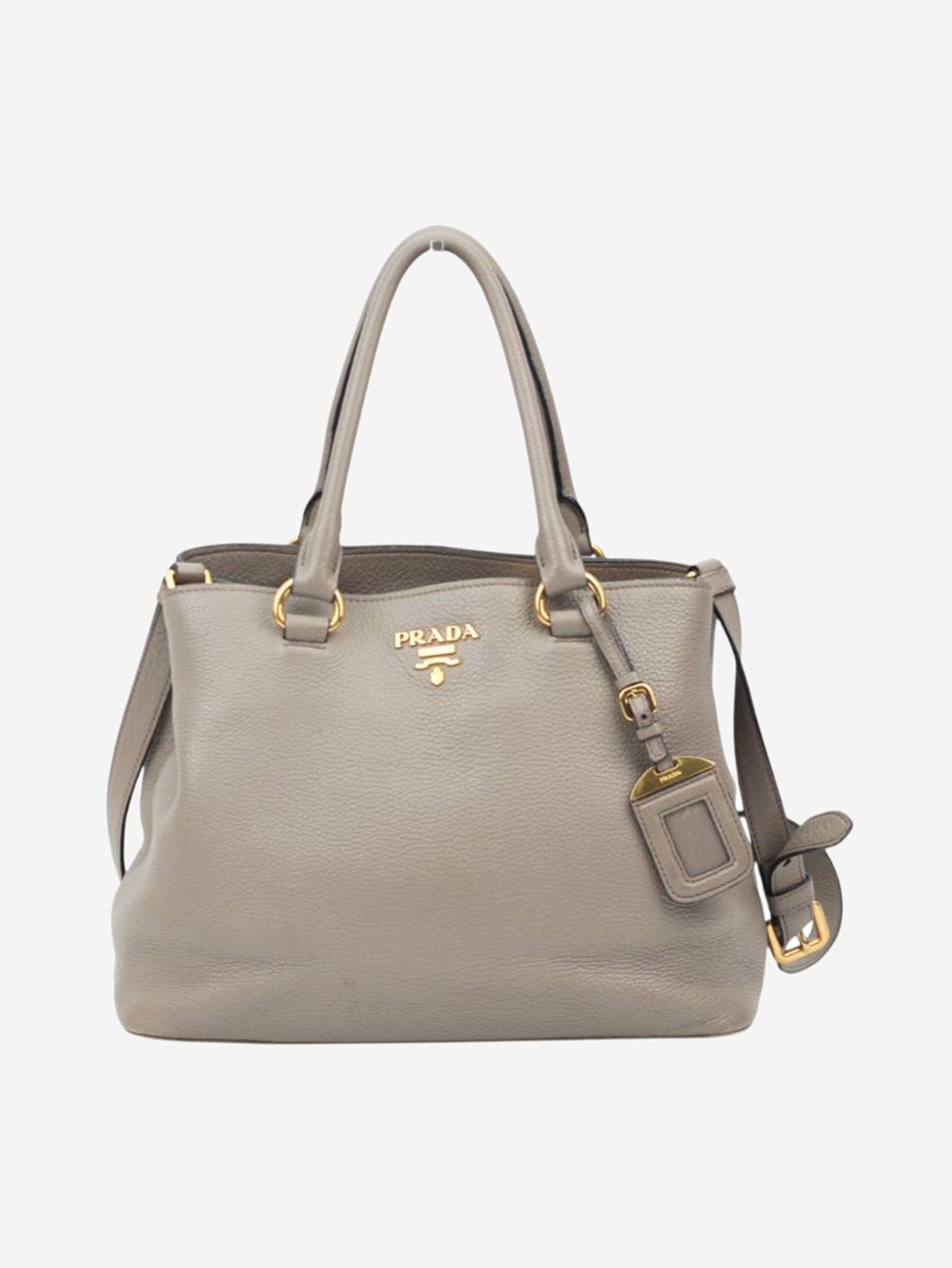 Prada Grey leather Vitello bag Size ONE SIZE - 1 Thumbnail