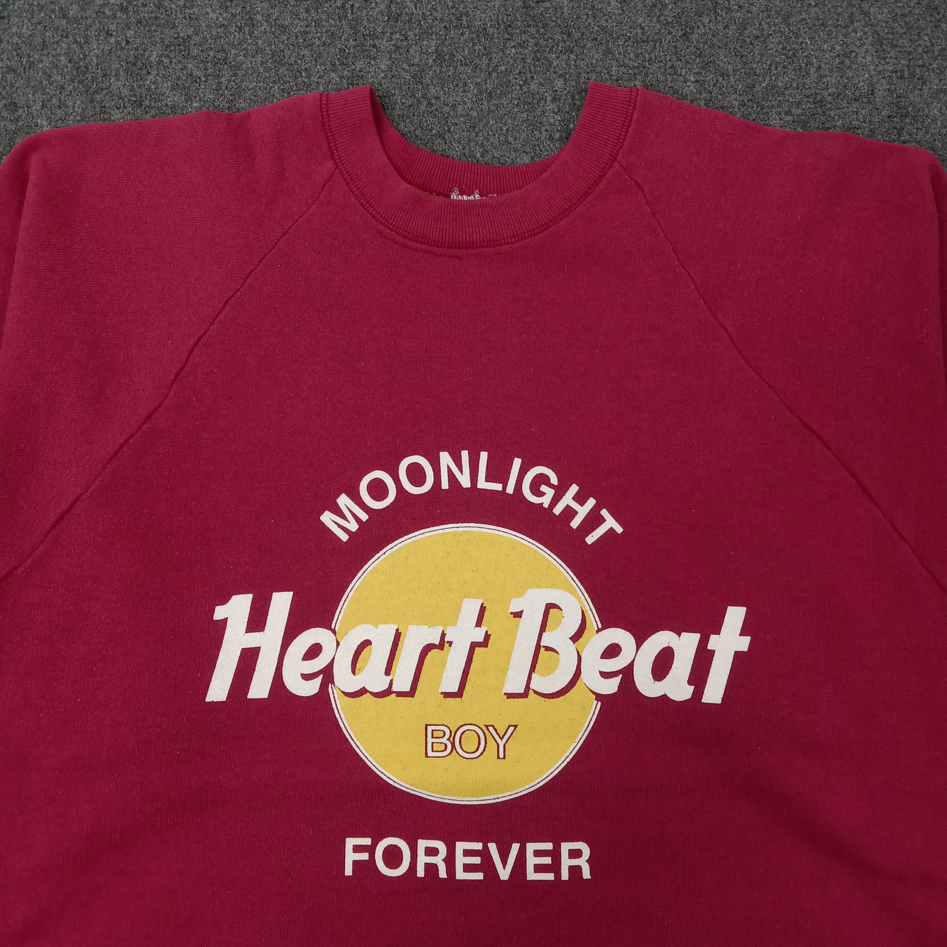 Vintage Heart Beat Boy X Hard Rock Cafe Parody Sweatshirt Size US L / EU 52-54 / 3 - 2 Thumbnail