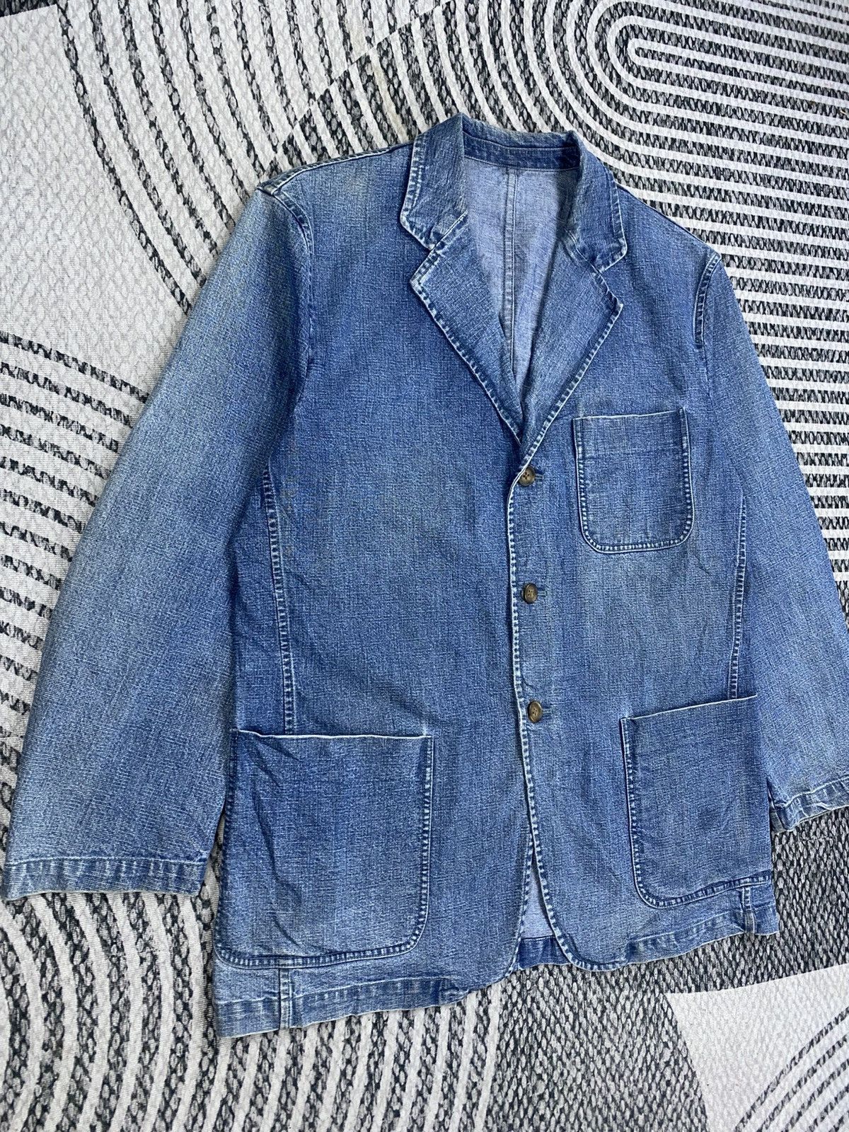 L&B Vintage L&B Homme Denim Chore Jacket Size US L / EU 52-54 / 3 - 4 Thumbnail