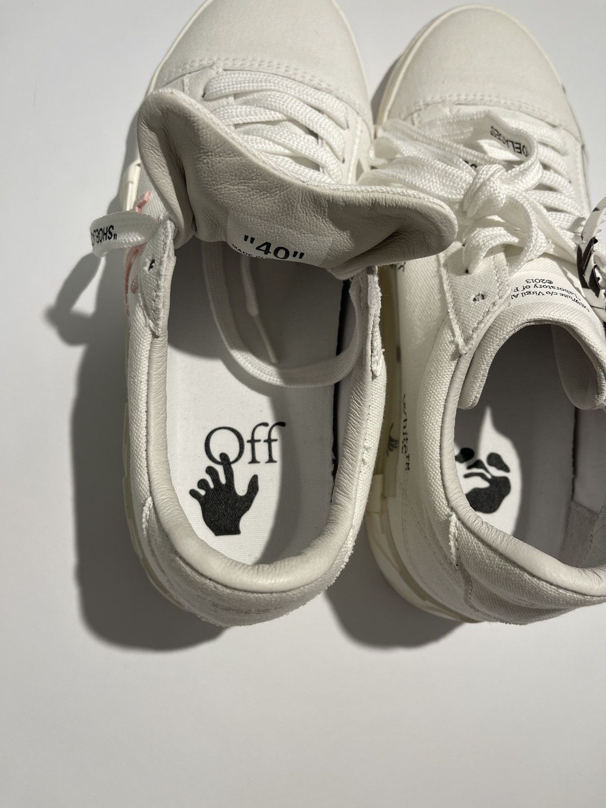Off-White OFF-WHITE Vulc Low Eco Canvas White Pink FW21 Size US 10 / IT 40 - 10 Thumbnail