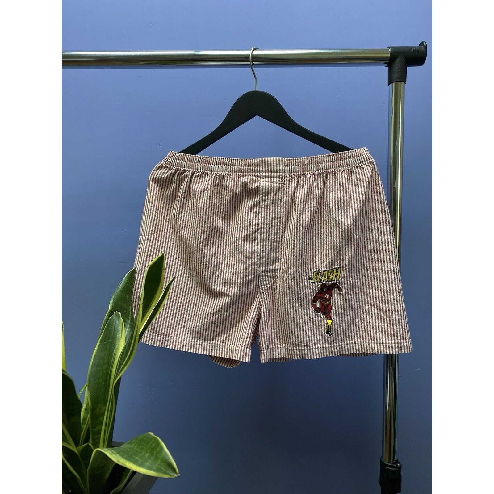 DC Vintage DC Flash Striped Shorts Size L Striped Size US 34 / EU 50 - 2 Thumbnail