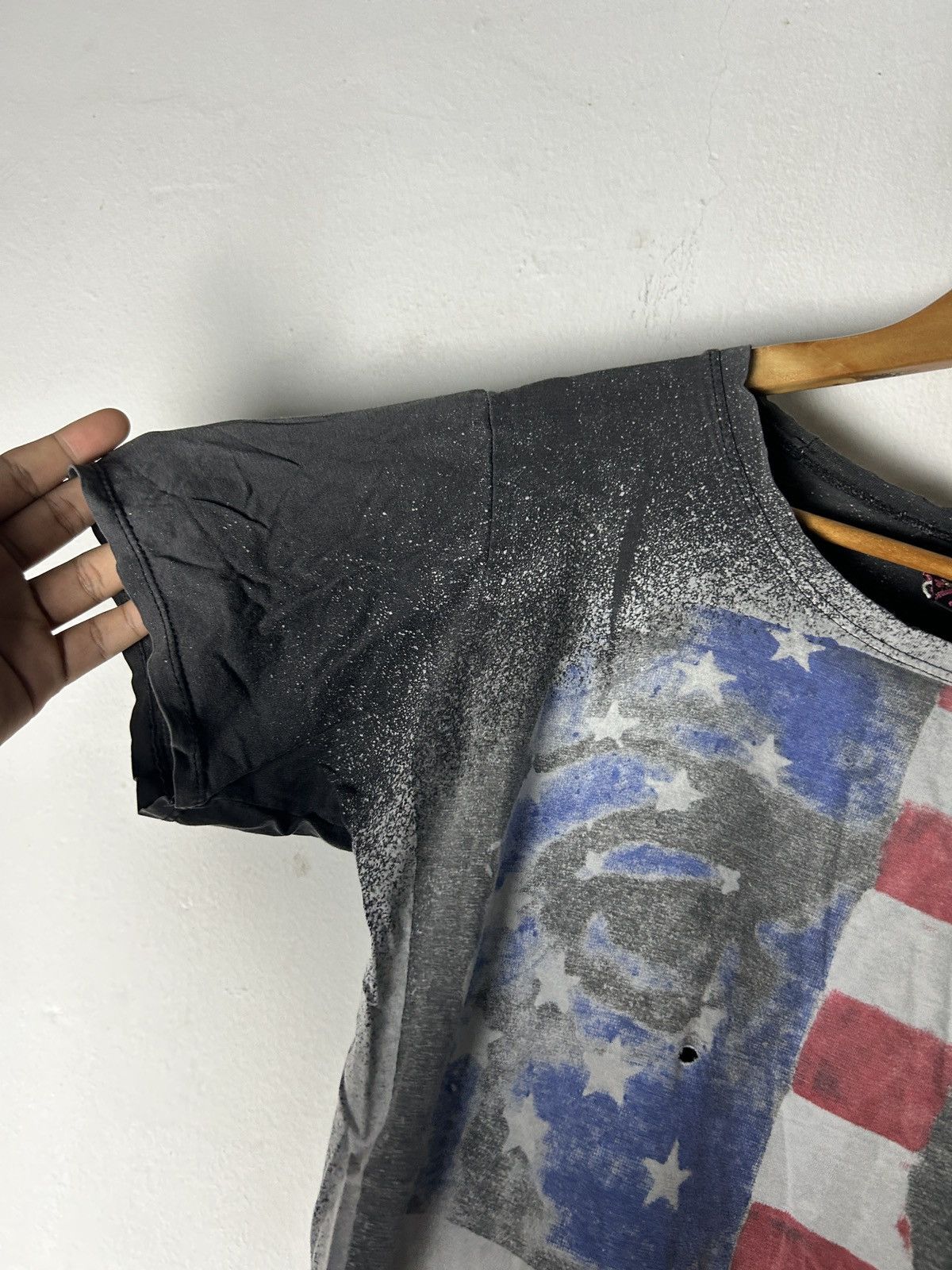 Beauty Beast Distressed Japan Punk Mosquitohead inspired us flag i6w9/Lgb Size S / US 4 / IT 40 - 3 Thumbnail