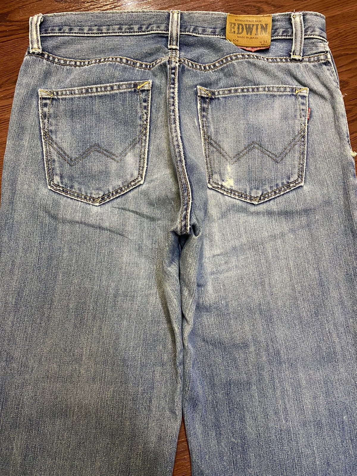 Edwin Vintage Edwin404 Japan Faded Wash Baggy Jeans Size US 34 / EU 50 - 4 Thumbnail