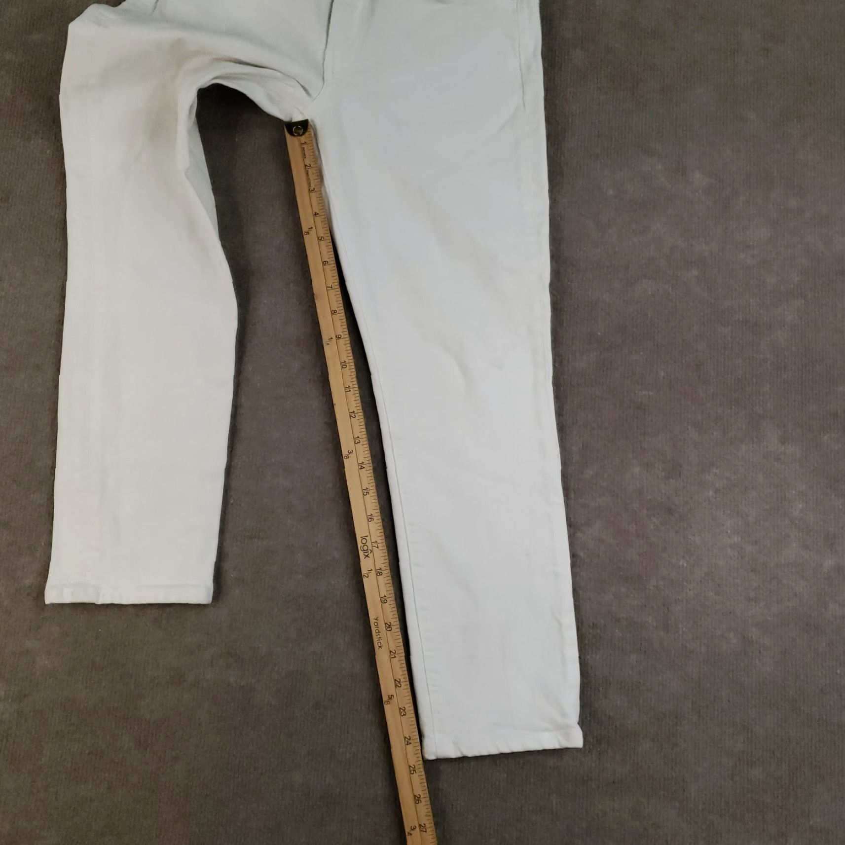 Citizens Of Humanity Citizens Of Humanity Jeans Womens Size 27 White Ella Mid Rise Slim Crop Stretch Cropped Jeans Women 27in Inseam 25in White Ella Stretch Size 27" / US 4 / IT 40 - 2 Thumbnail