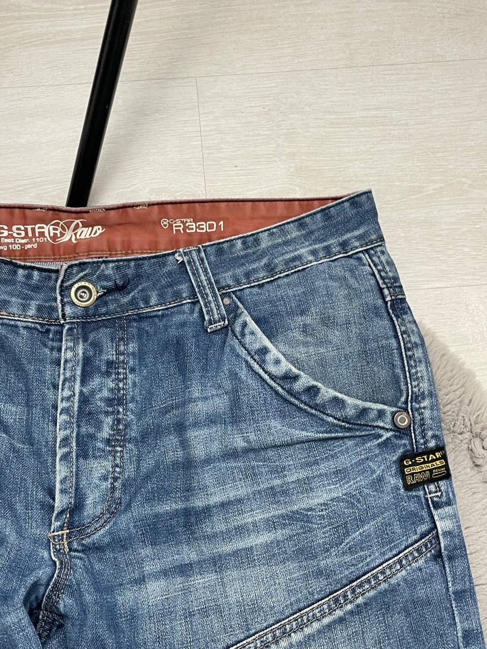 G-Star × Vintage G-Star Raw Vintage Jeans Big CENTER Logo 96 Y2k Size US 36 / EU 52 - 5 Thumbnail