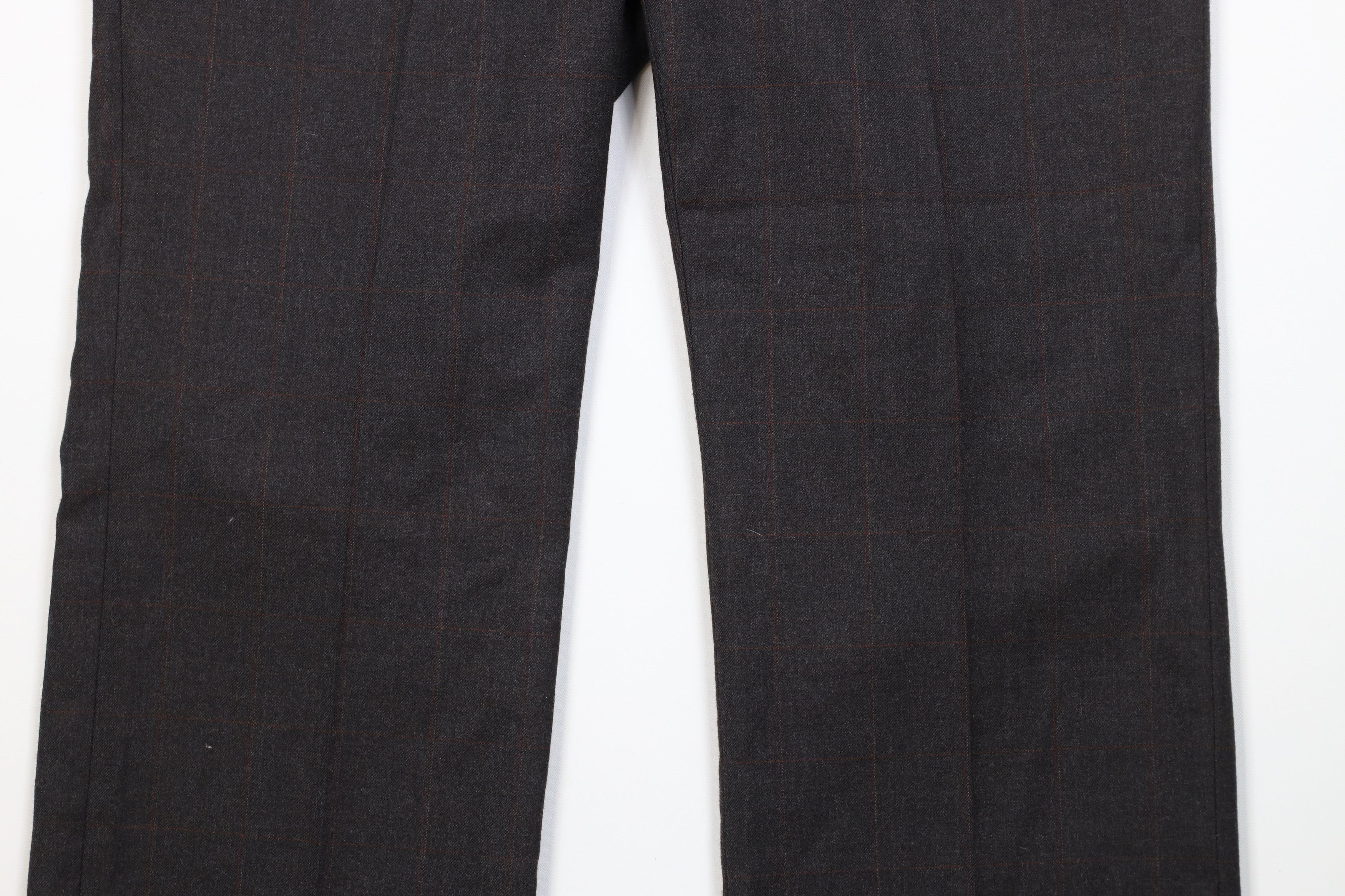Vintage Vintage 70s Streetwear Knit Wide Leg Chino Pants Plaid USA Size US 36 / EU 52 - 4 Thumbnail