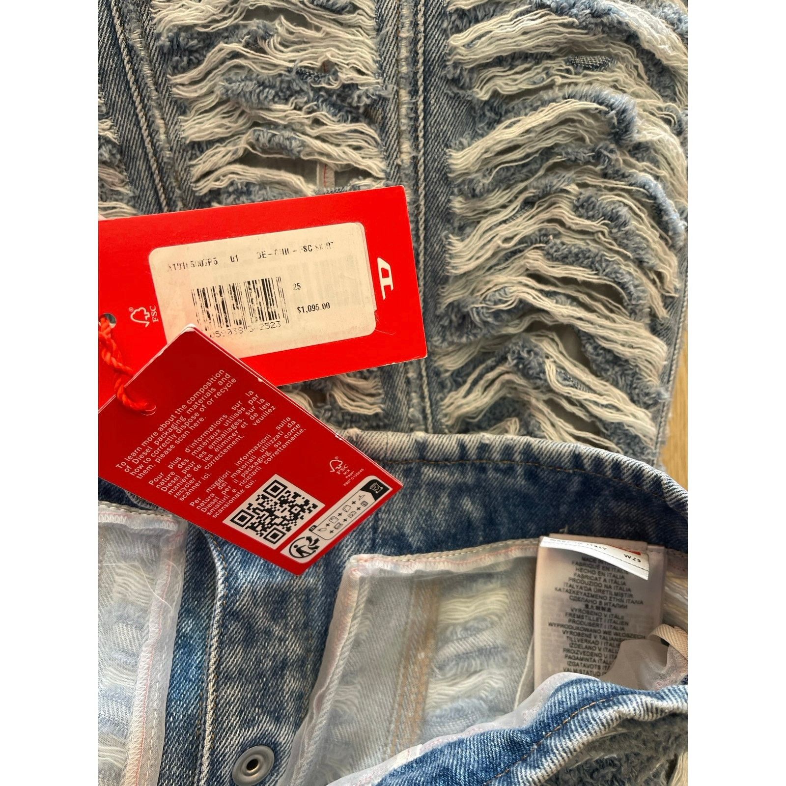 Diesel Diesel De-Ghil-FSC Denim MIdi Skirt, NWT Size: 25 Size 25" / US 0 / IT 36 - 7 Thumbnail