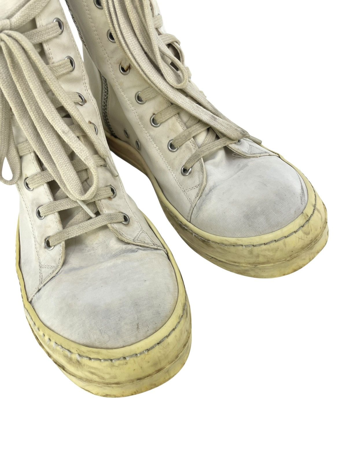 Rick Owens Rick Owens Vegan Drkshdw Ramones Triple White Size US 8 / EU 41 - 20 Thumbnail