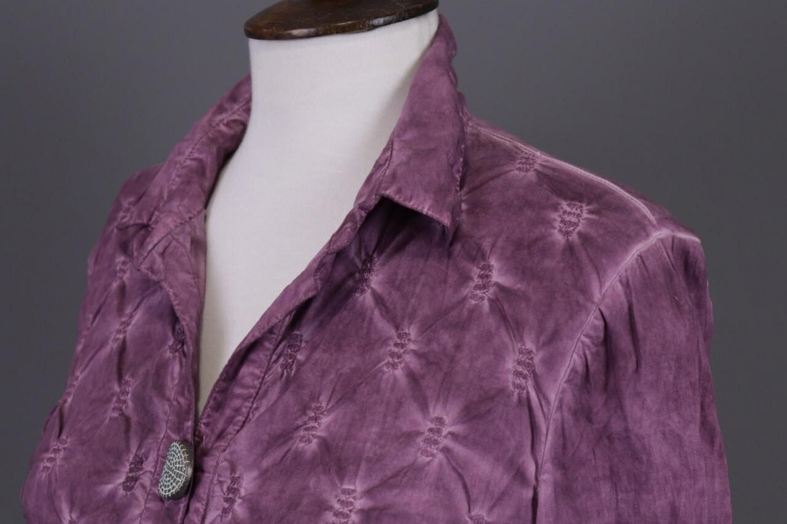Designer Elisa Cavaletti Club Purple Shirt Blouse Tunic Size S Size S / US 4 / IT 40 - 9 Thumbnail