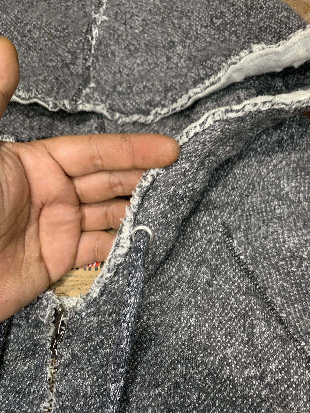 If Six Was Nine × Japanese Brand × Le Grande Bleu (L.G.B.) 2000s Bagarch distressed slim zip hoodie ifsixwasnine lgb Size US M / EU 48-50 / 2 - 11 Thumbnail