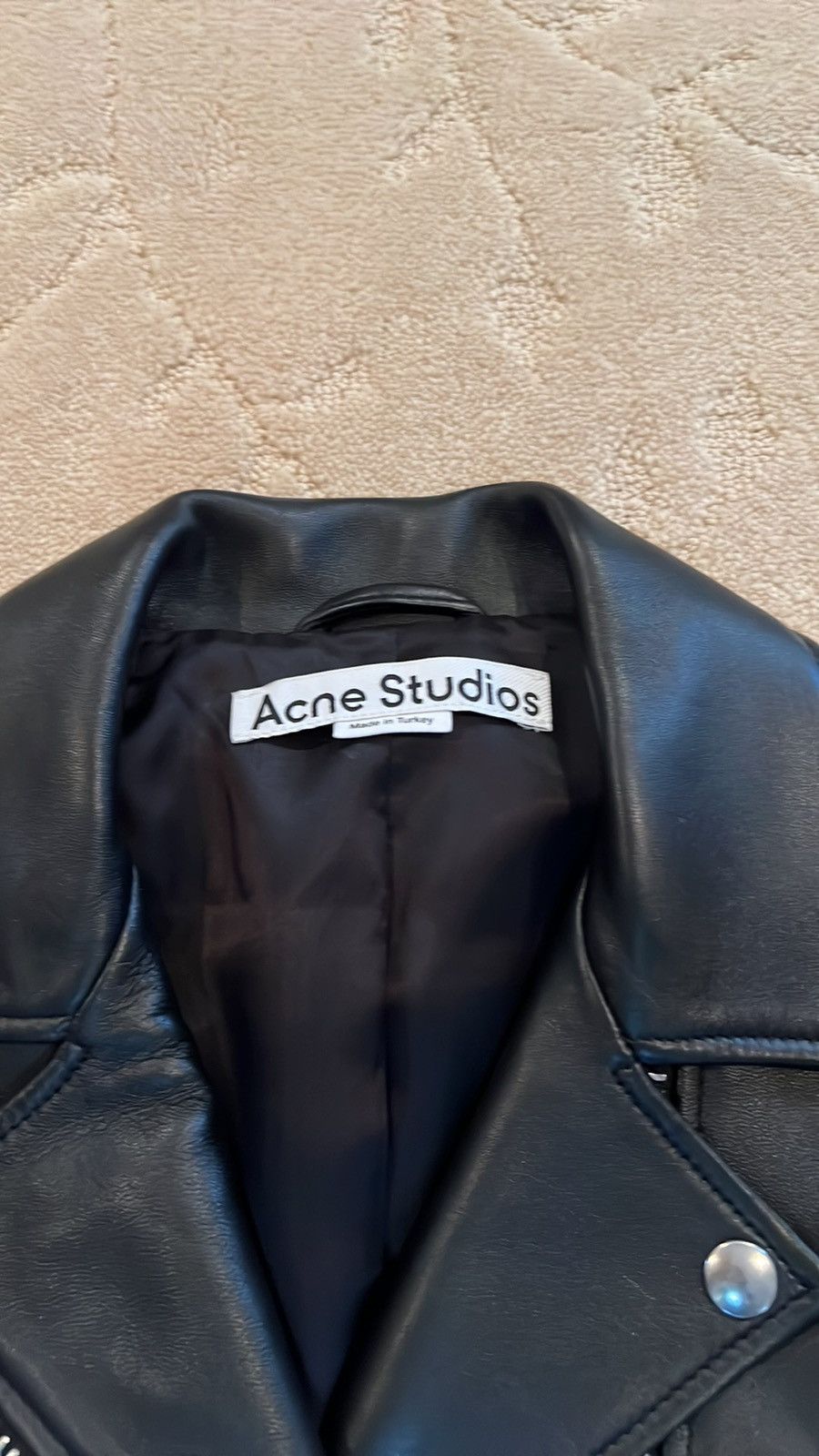 Acne Studios Acne Studios Cropped biker jacket black 34 NWOT Size XXS / US 00 / IT 34 - 2 Thumbnail