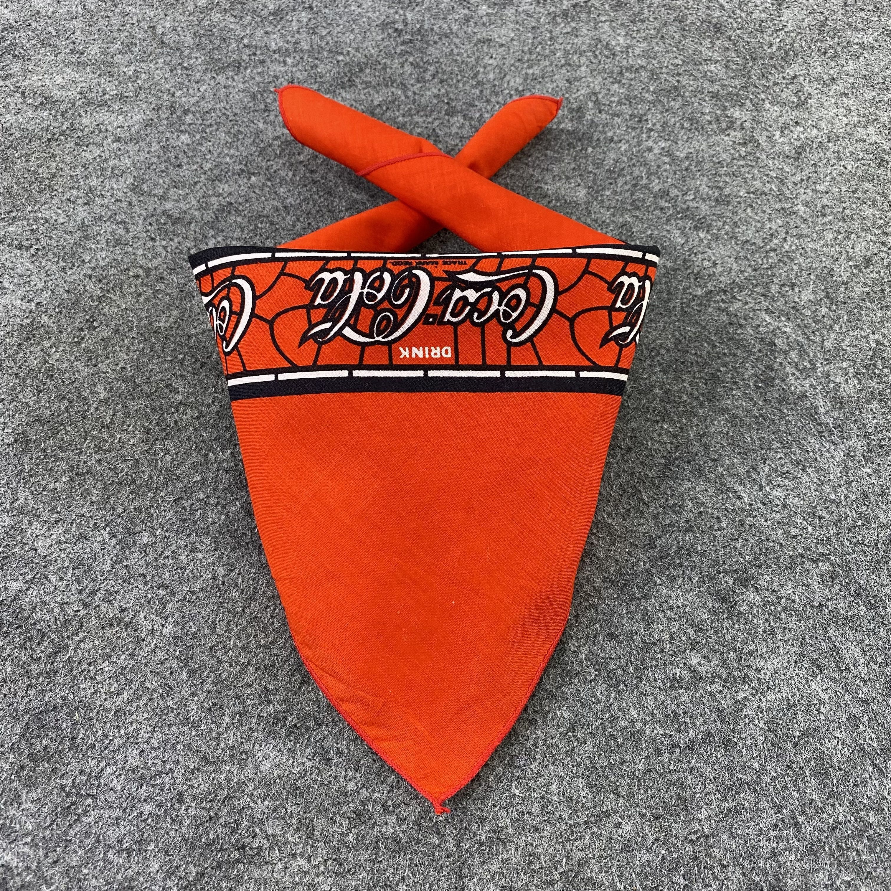Coca Cola Vintage COCA COLA bandana handkerchief neckerchief-B796 Size ONE SIZE - 4 Thumbnail