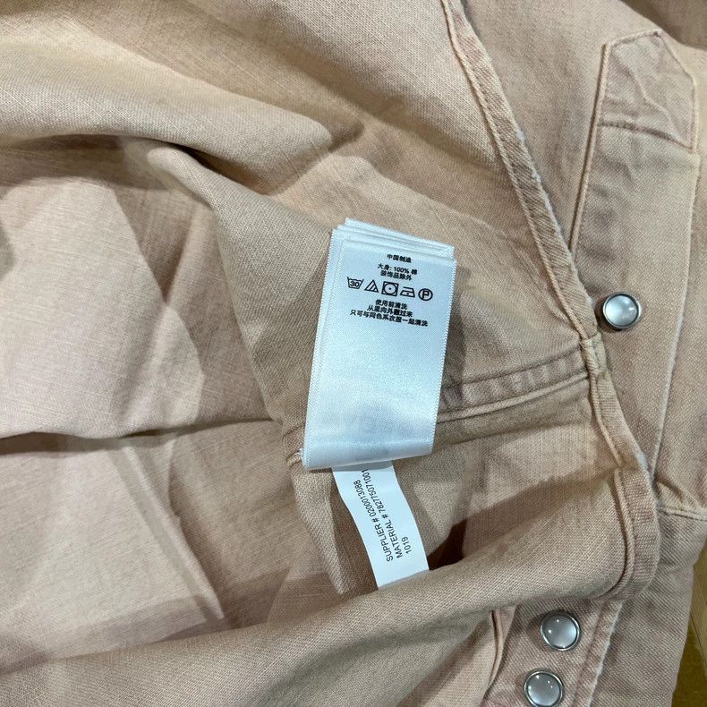 RRL Ralph Lauren RRL Ralph Lauren Dirty Pink Embroidered Western Shirt Size US M / EU 48-50 / 2 - 7 Thumbnail