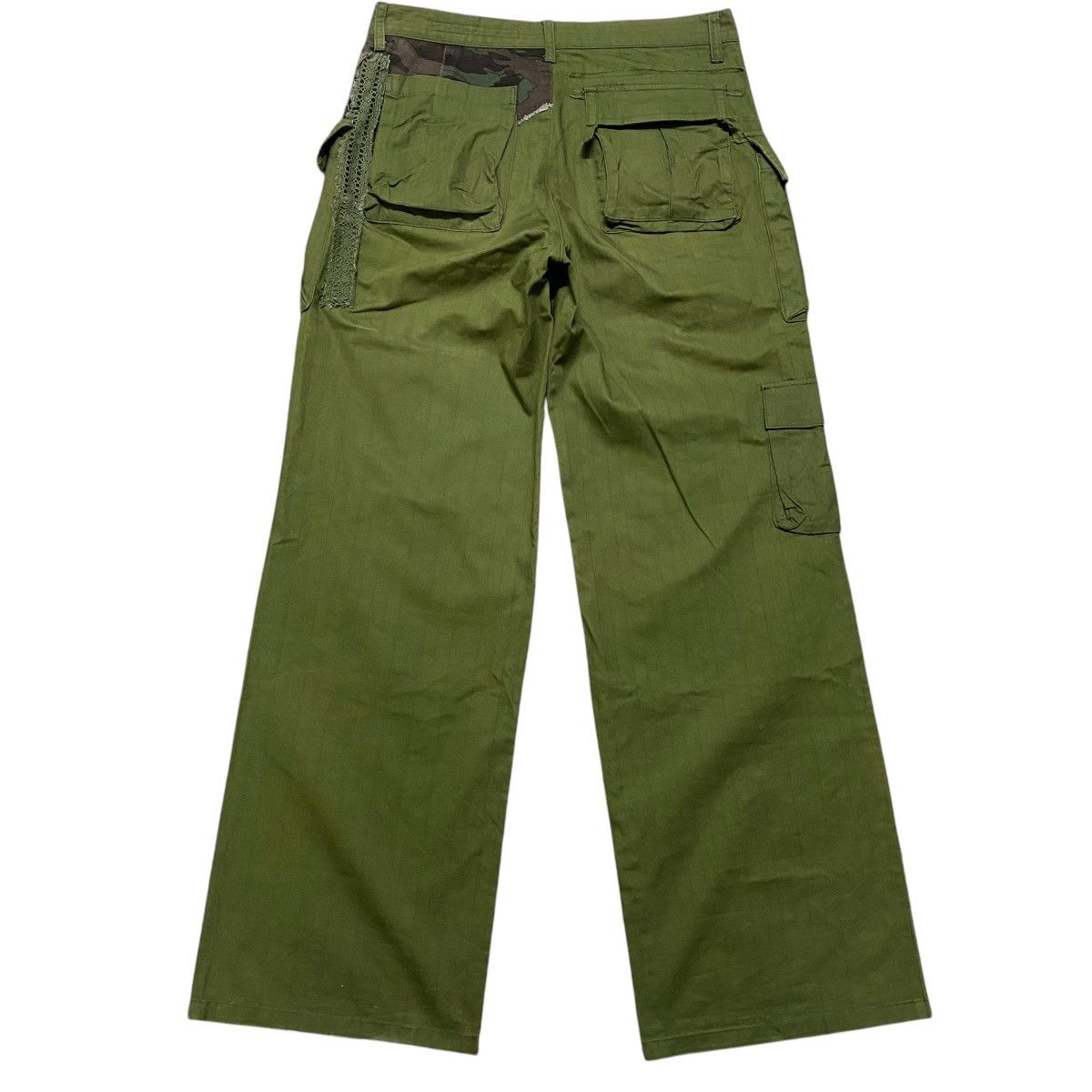 Issey Miyake Vintage Sunaokuwahara Military Patchwork Combat Pants Size 30" / US 8 / IT 44 - 2 Thumbnail