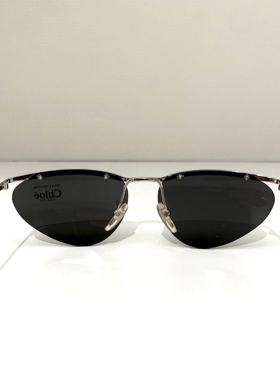 Chloe Chloe Rimless Cat Eye Retro Silver Vintage Sunglasses Y2K Size ONE SIZE - 7 Thumbnail