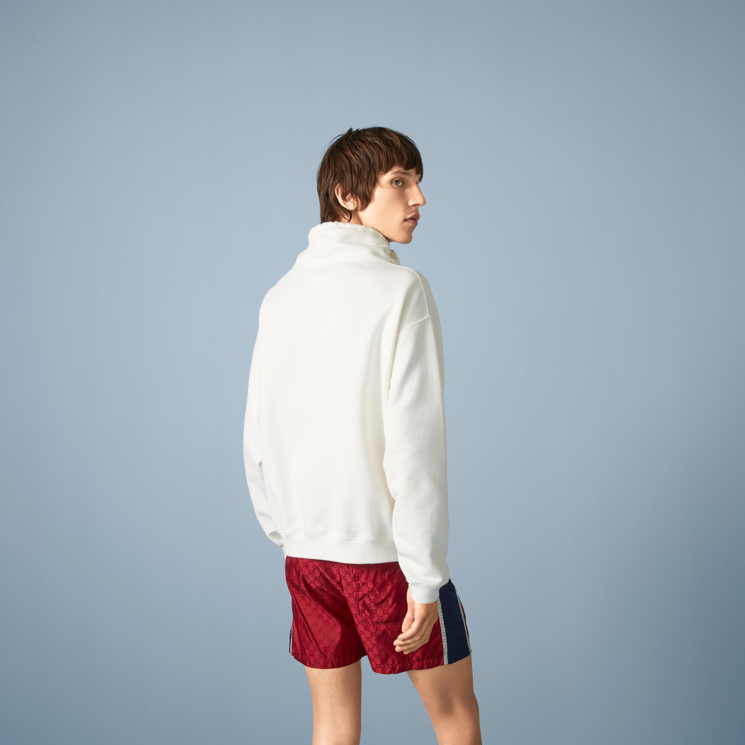 Gucci M - Gucci Mimesi Fantastica Cotton Jersey Sweatshirt Wave Size US M / EU 48-50 / 2 - 4 Thumbnail