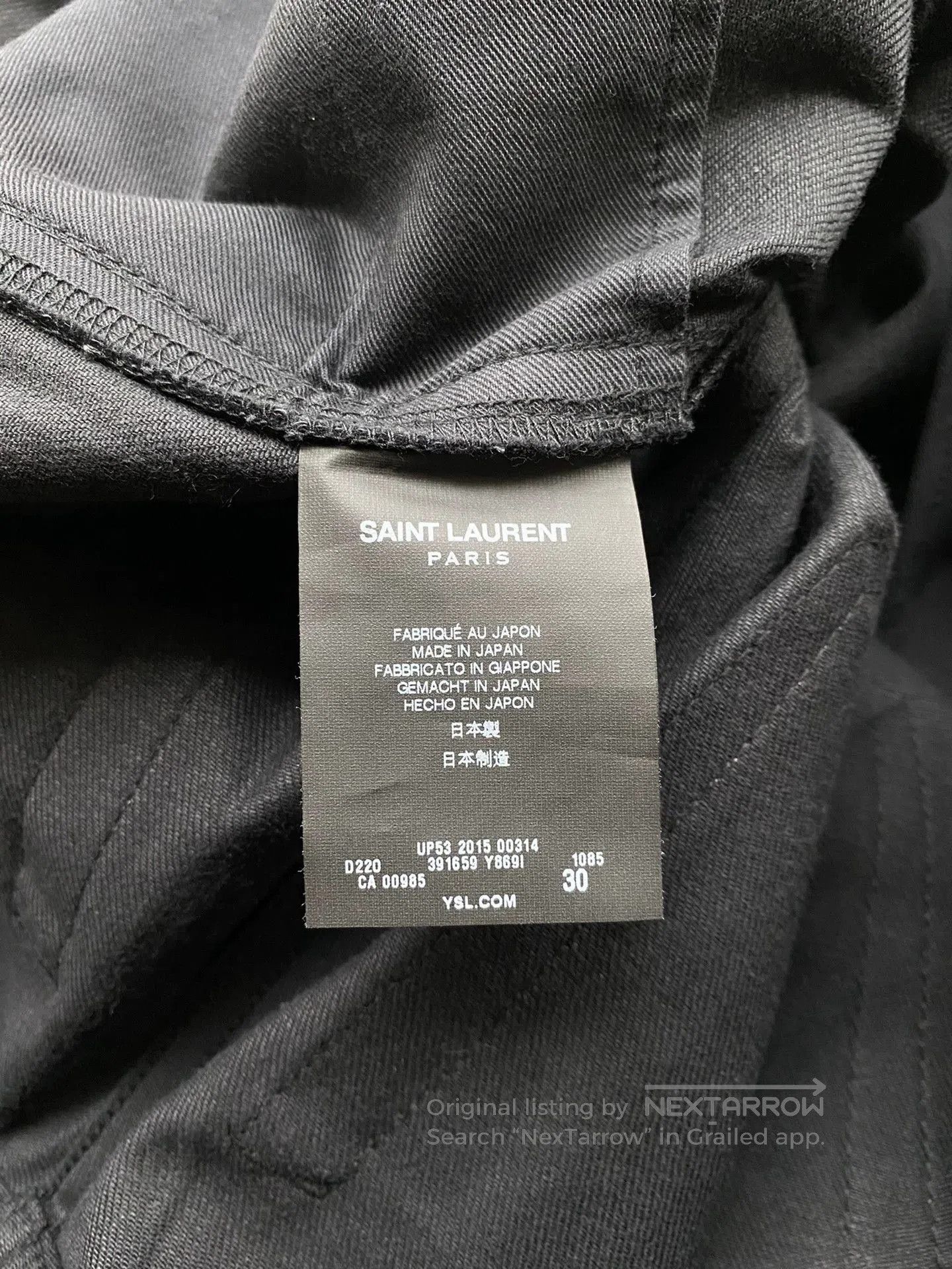 Saint Laurent Paris Saint Laurent SLPD02 15ss Distressed Black Jeans. Size US 30 / EU 46 - 4 Thumbnail