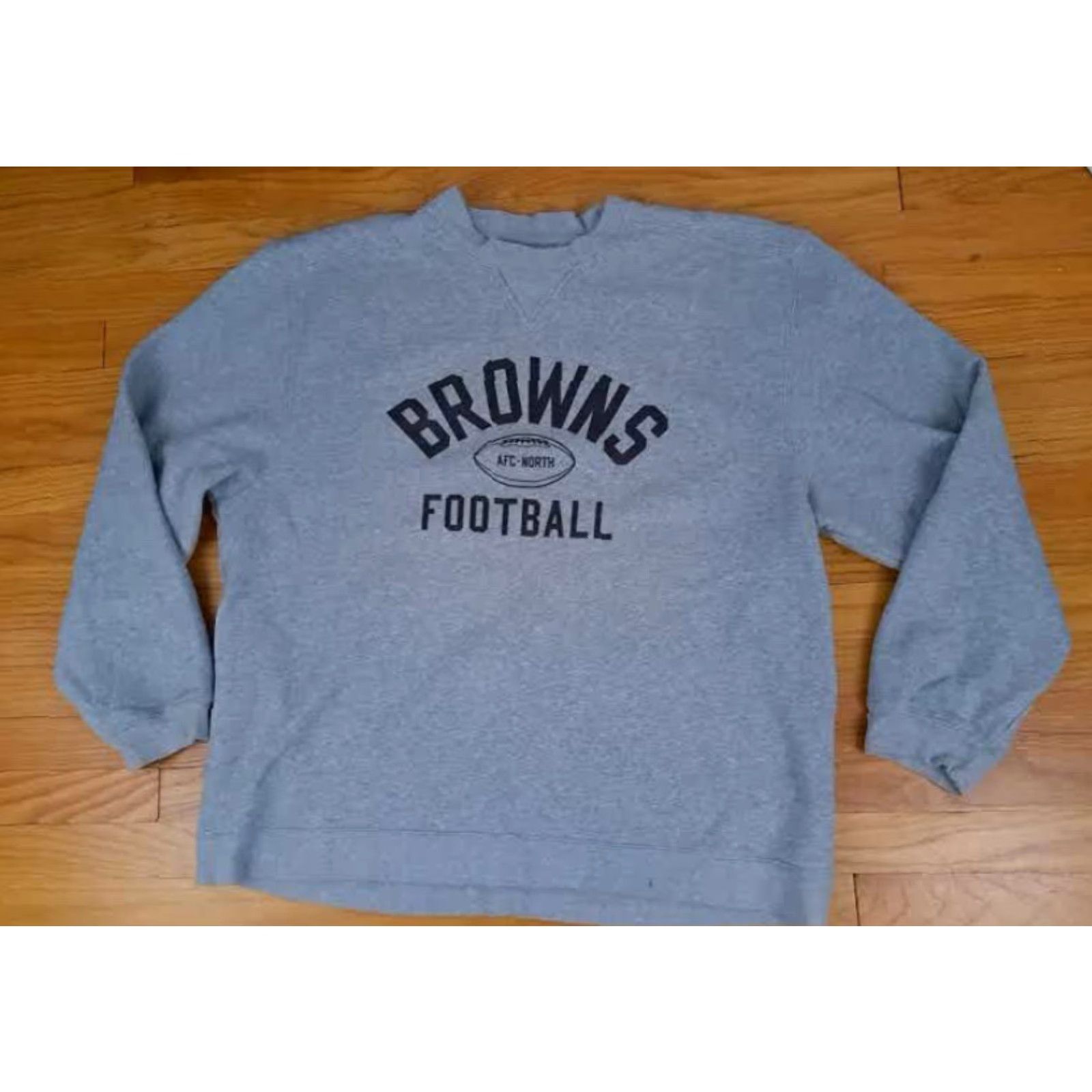 Reebok Cleveland Browns Football Sweatshirt Grey X-Large Printed Reebok Size US XL / EU 56 / 4 - 2 Thumbnail