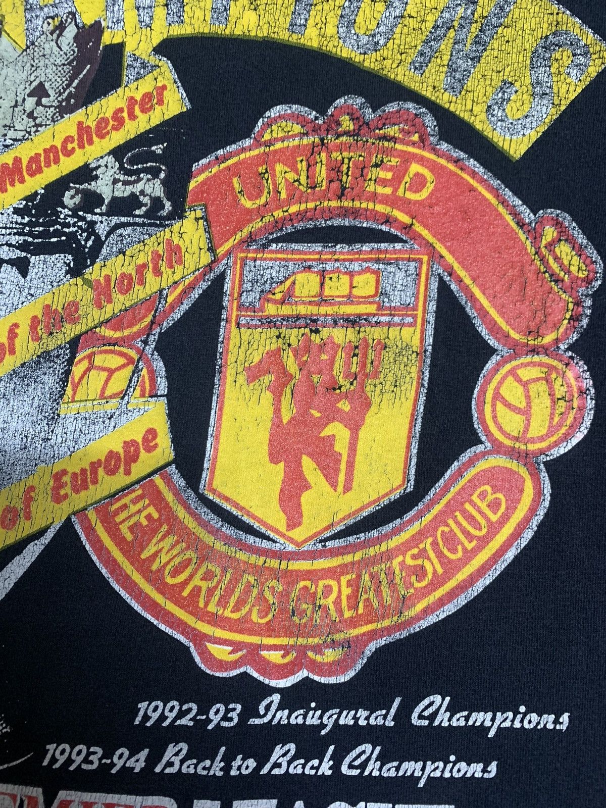 Vintage 🔴 Vintage Manchester United “Roll of Honour” Tee Size US XL / EU 56 / 4 - 8 Thumbnail