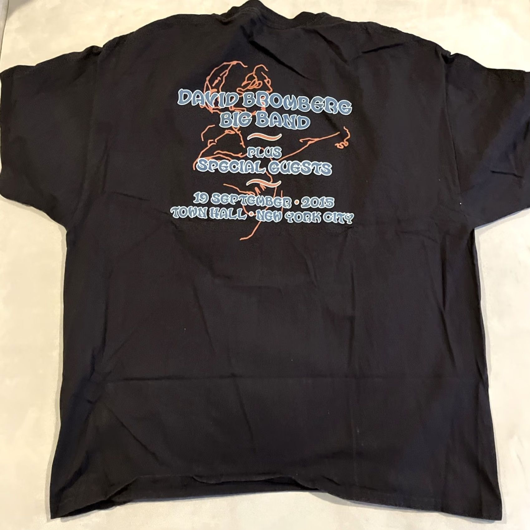 Hanes VINTAGE DAVID BROMBERG T Shirt XL Black 70th Birthday Mens Size US XL / EU 56 / 4 - 5 Thumbnail