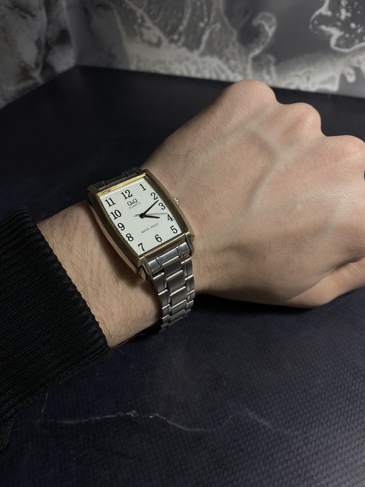 Jewelry Q&Q Quartz Rectangular Watch – Classic Appeal Japanese Brand Size ONE SIZE - 7 Thumbnail